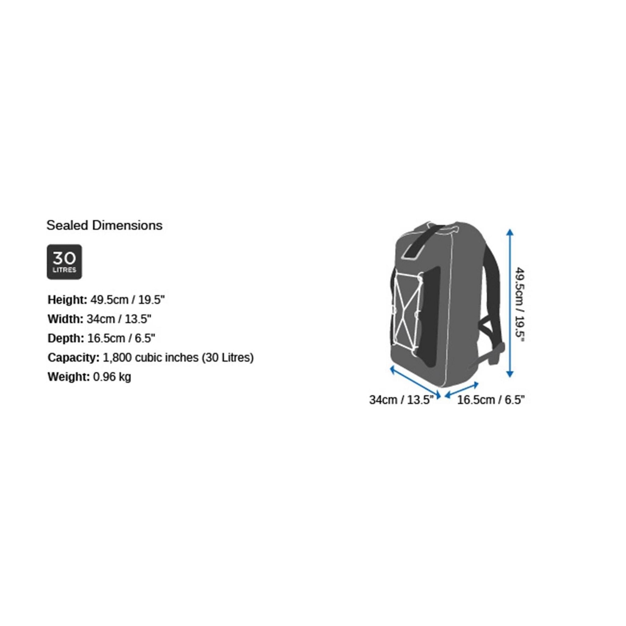 OverBoard waterproof backpack LIGHT 30 Black
