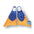 Bodyboard fins CHURCHILL Makapuu Blue Yellow