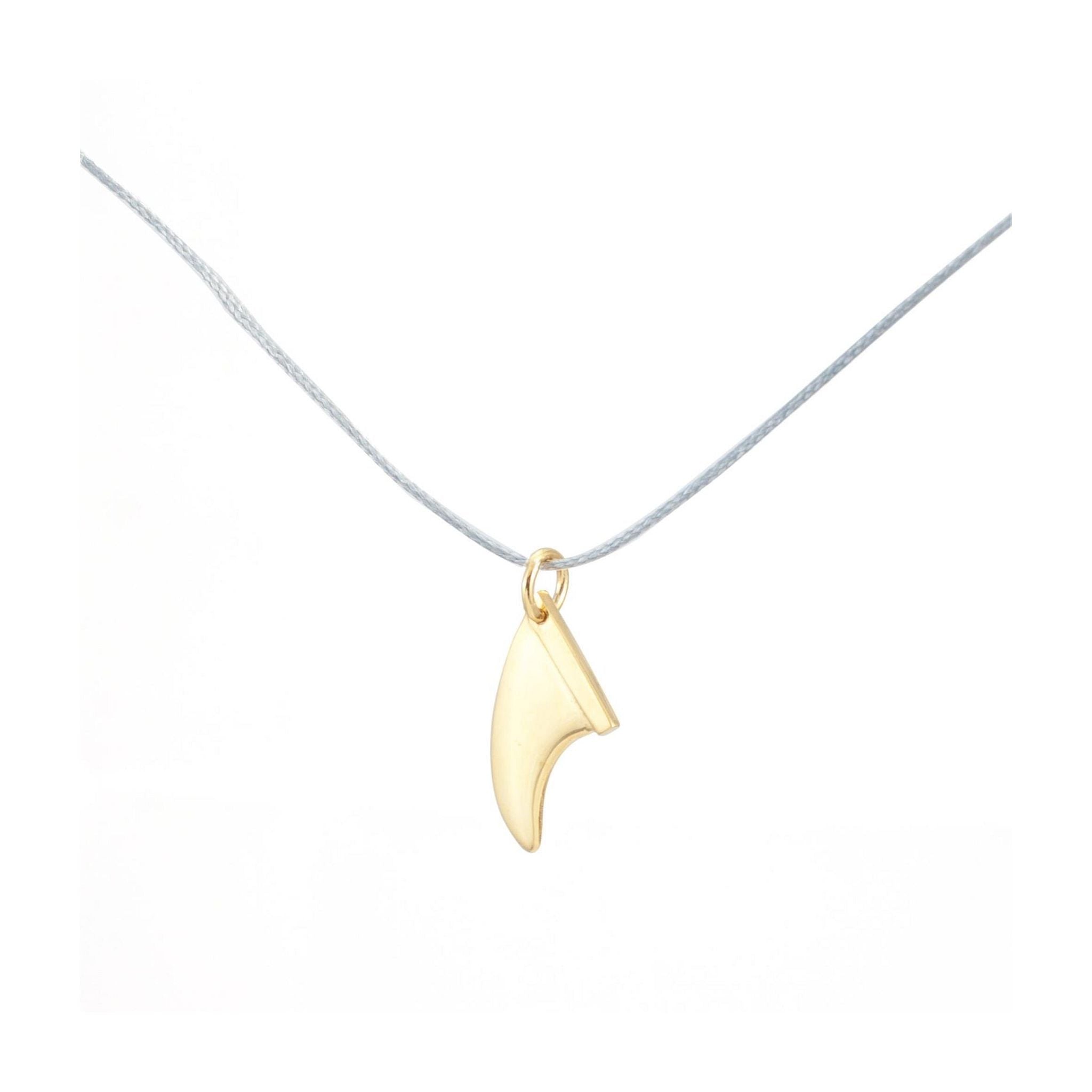 Silver+Surf silver jewelry surfboard fin S Gold