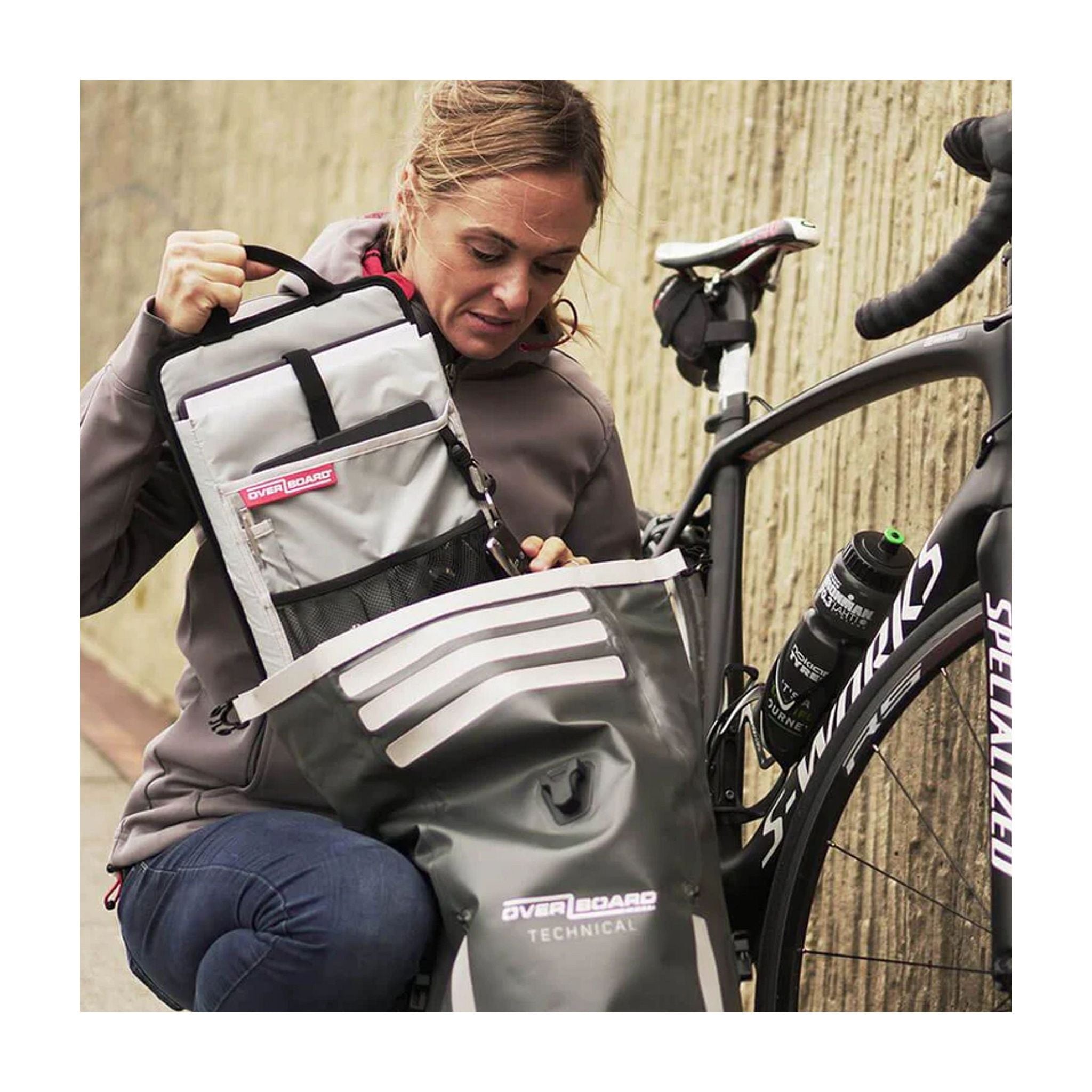 OverBoard laptop tablet organizer for backpacks Grey