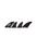 FUTURES Quad Fin Set Controller Alpha L Carbon 5.7