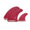 FUTURES Twin Tri-Fin Set T1 N/A Red