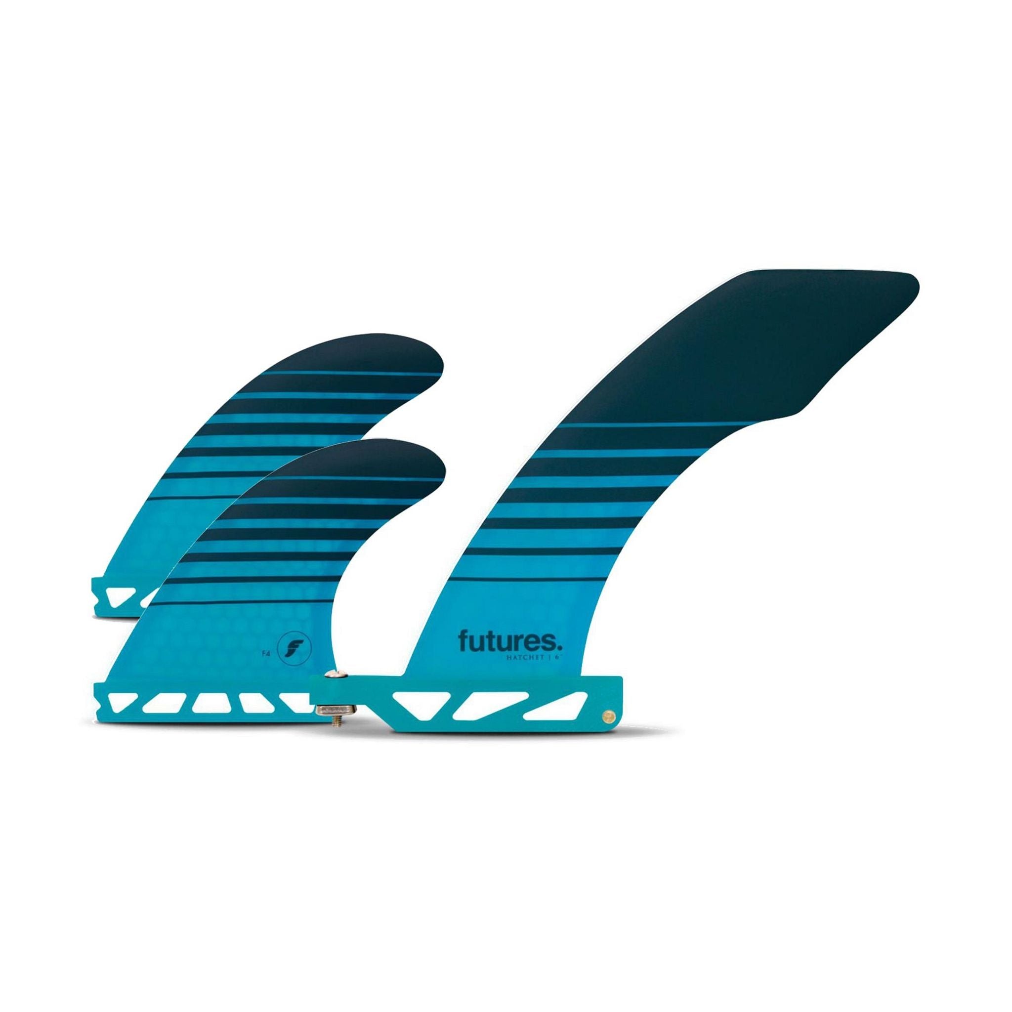FUTURES 2+1 Fin Set Solus Hatchet Honeycomb Unisize Blue