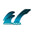 FUTURES 2+1 Fin Set Solus Hatchet Honeycomb Unisize Blue