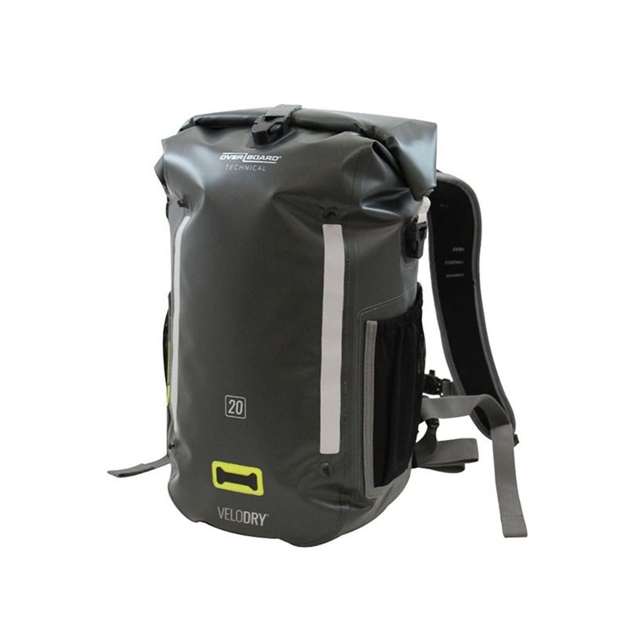 Waterproof bike backpack OverBoard VeloDry 20 Grey