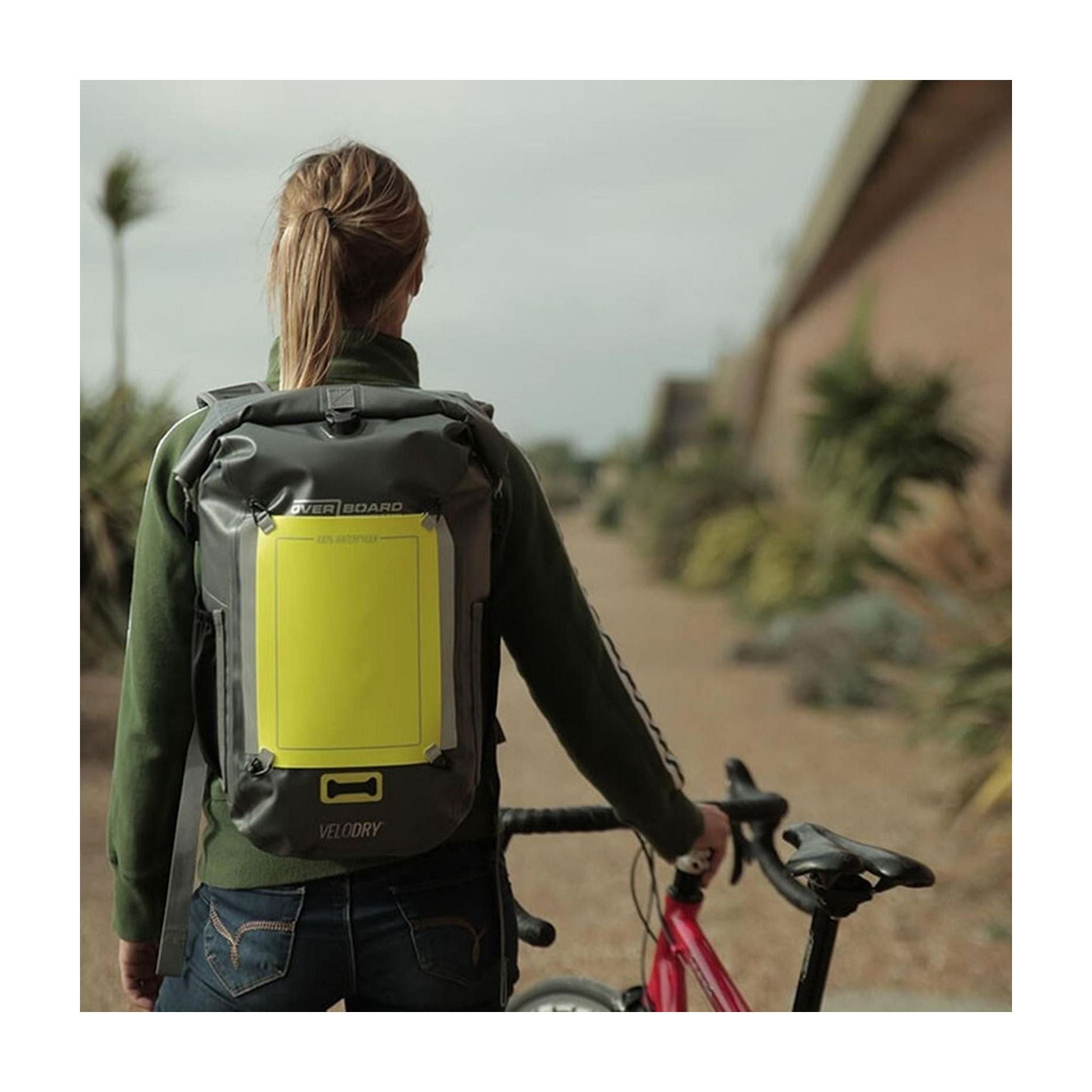 Waterproof bike backpack OverBoard VeloDry 20 Grey