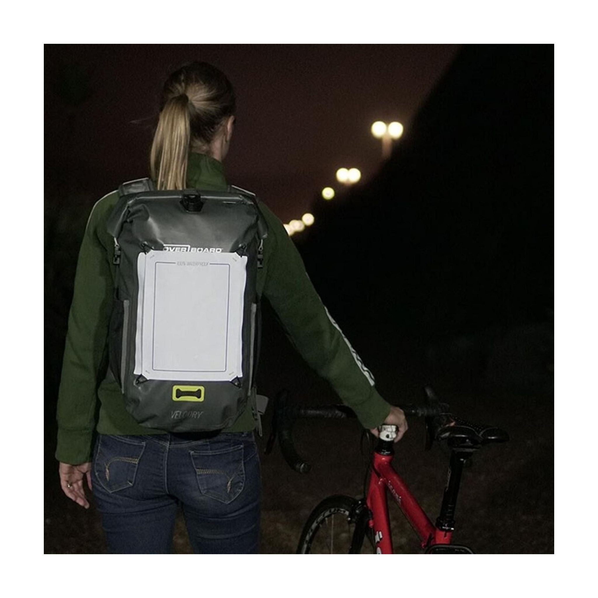 Waterproof bike backpack OverBoard VeloDry 20 Grey