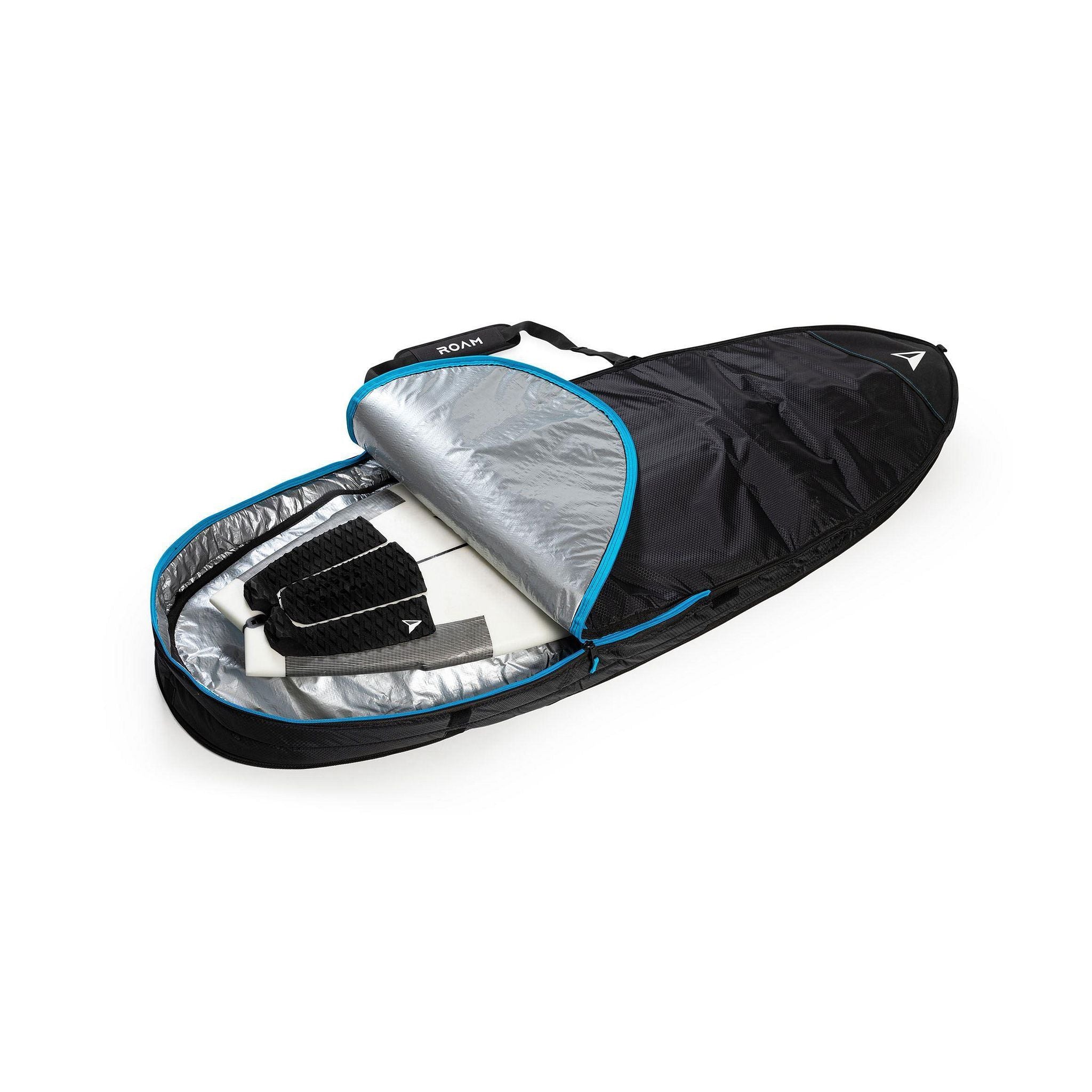 ROAM Boardbag Surfboard Tech Bag Double Fish Black