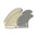 FUTURES Quad Fin Set EA Eric Arakawa Control M Beige 3.0