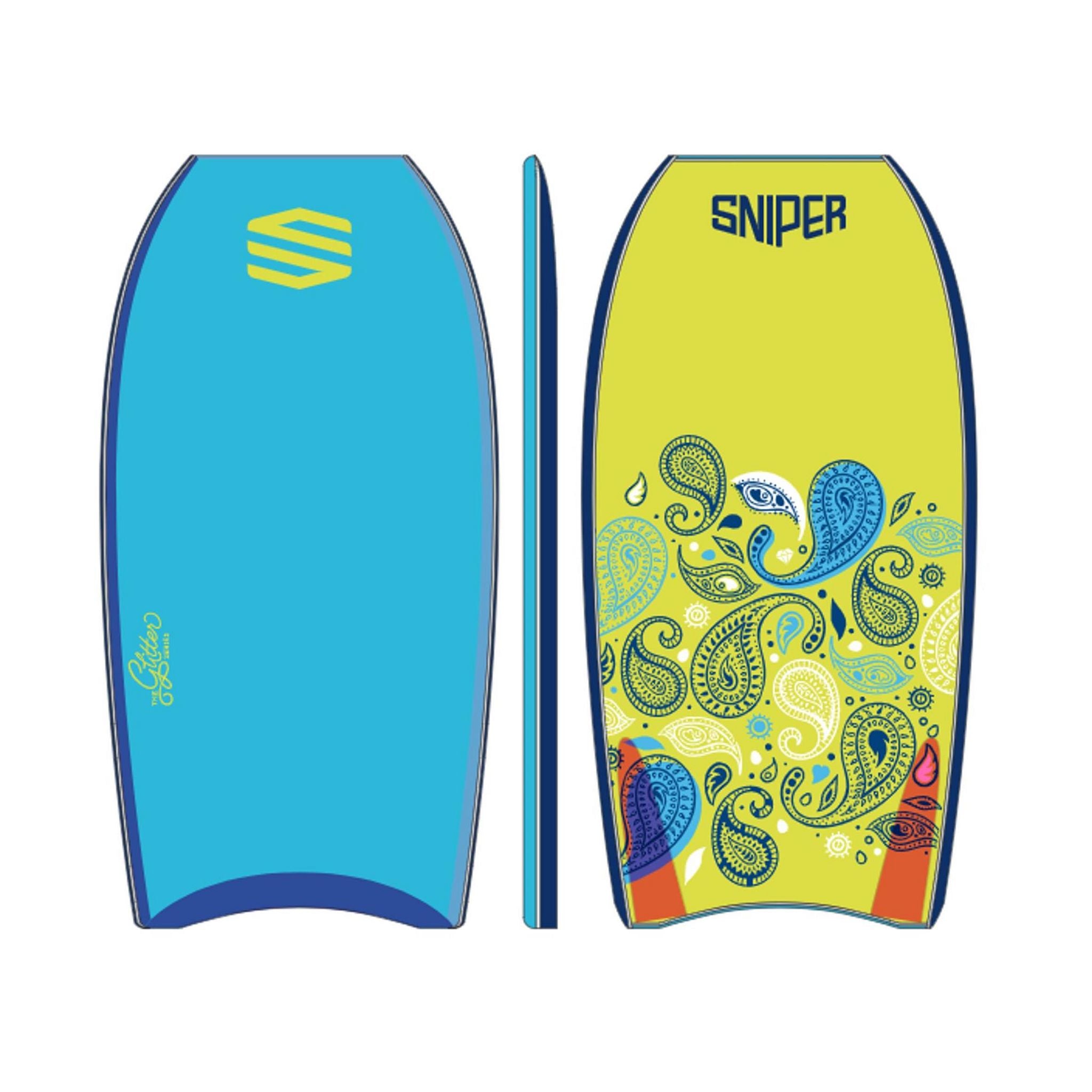 SNIPER Bodyboard Girls Cashmeere PE 36 Blue Yellow