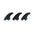 ROAM Thruster Fin Set Performer two tab