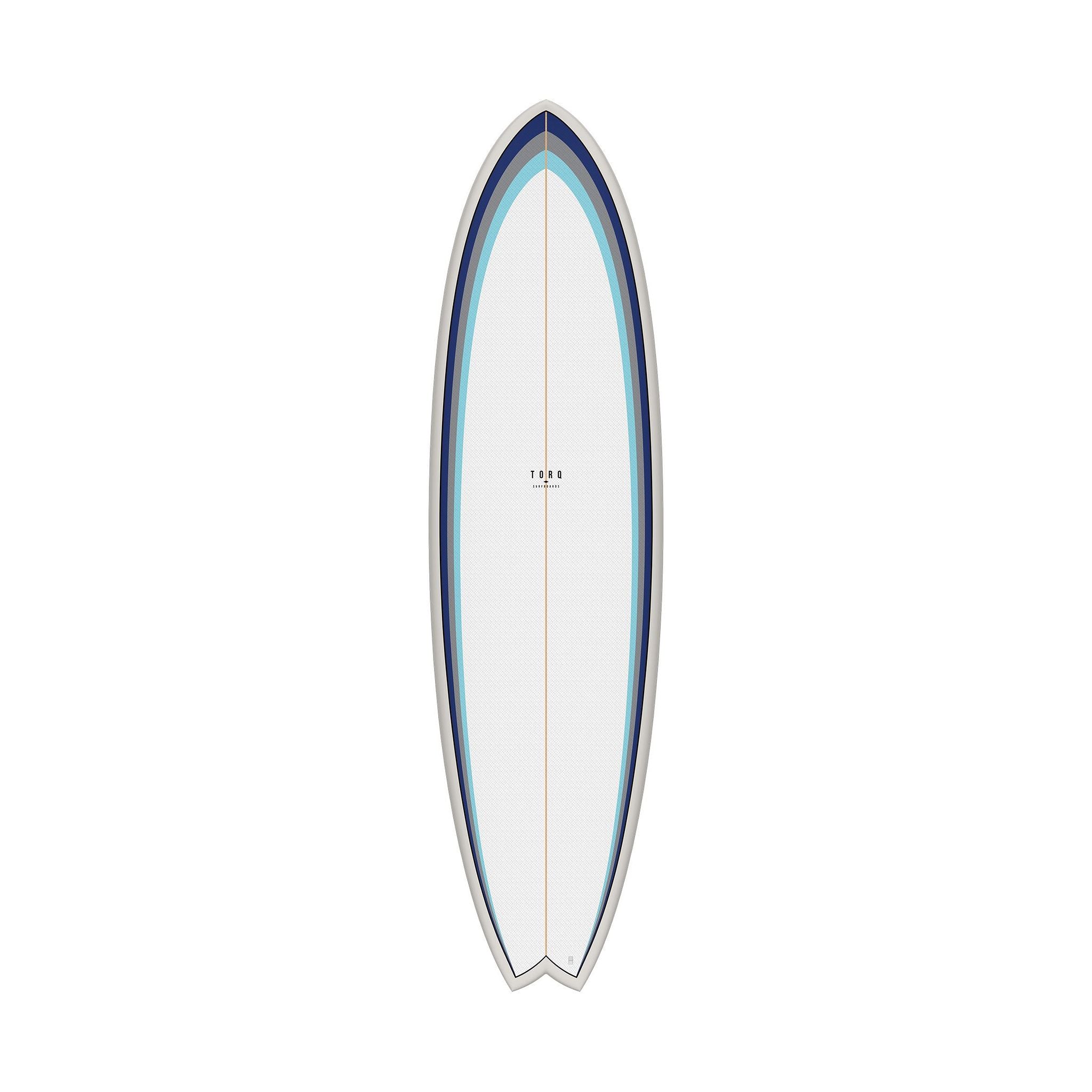 Surfboard TORQ TET 7.2 MOD Fish Classic 3.0 x 22 1/2 53 Weiss