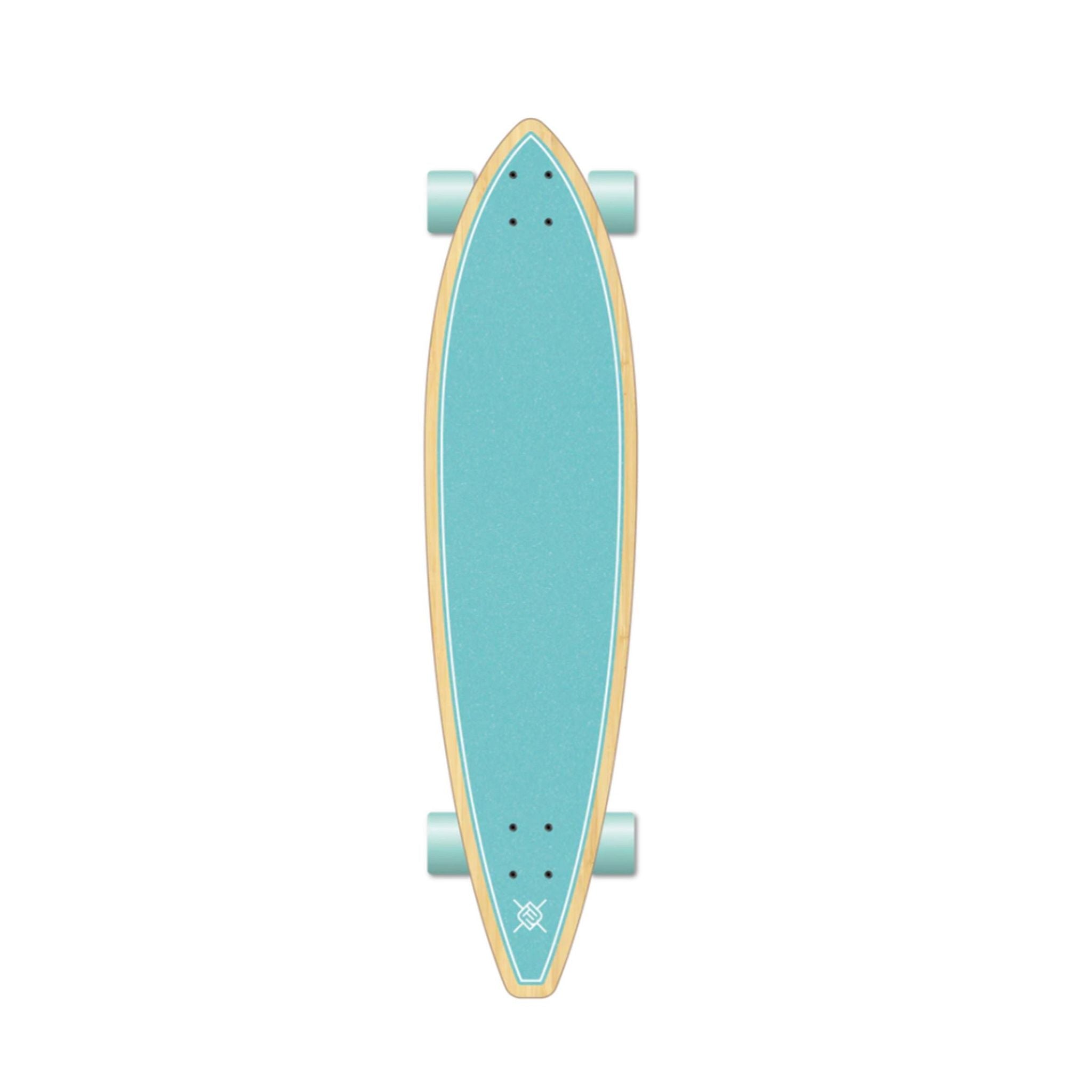 Flying Wheels Gun Skateboard Praise 39 x 9.5 Blue