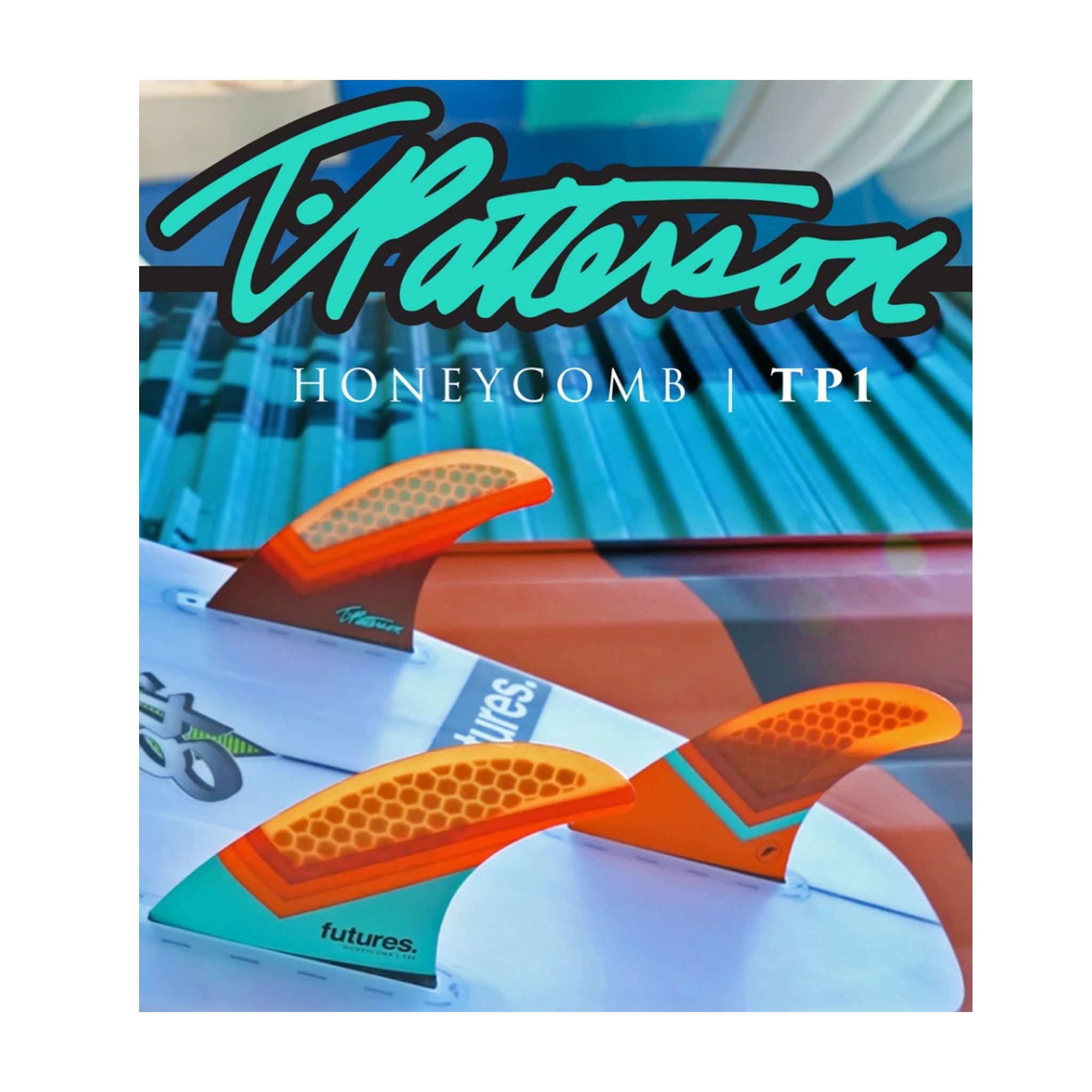 Futures Thruster Fin Set Timmy Patterson TP1 L Orange 6.8
