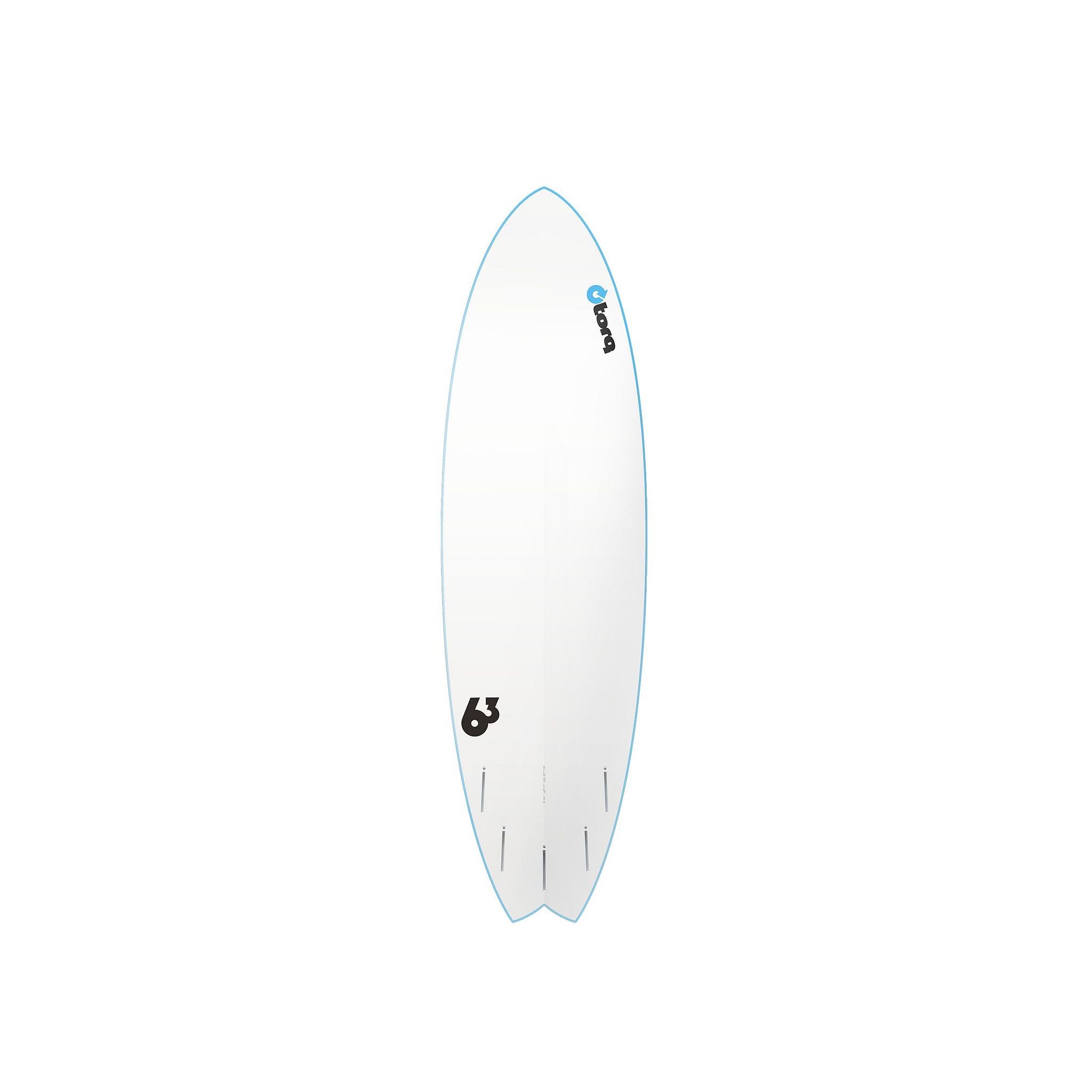 Surfboard TORQ Softboard 7.2 Mod Fish Blau