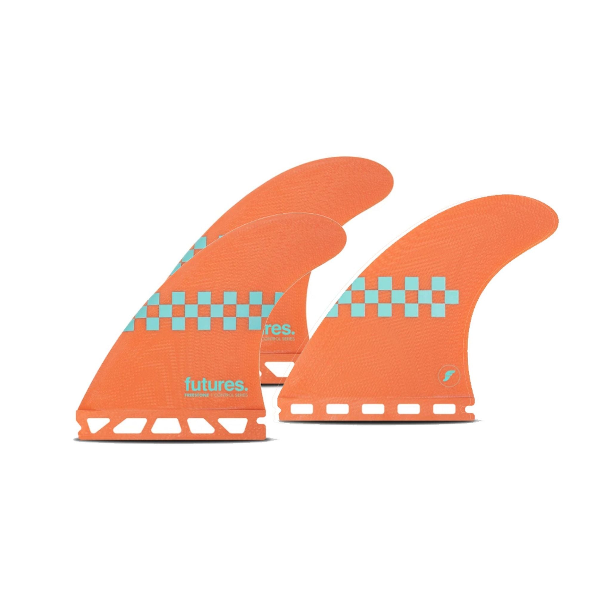 FUTURES Thruster Fin Set Jack Freestone Control L Pink 3.3