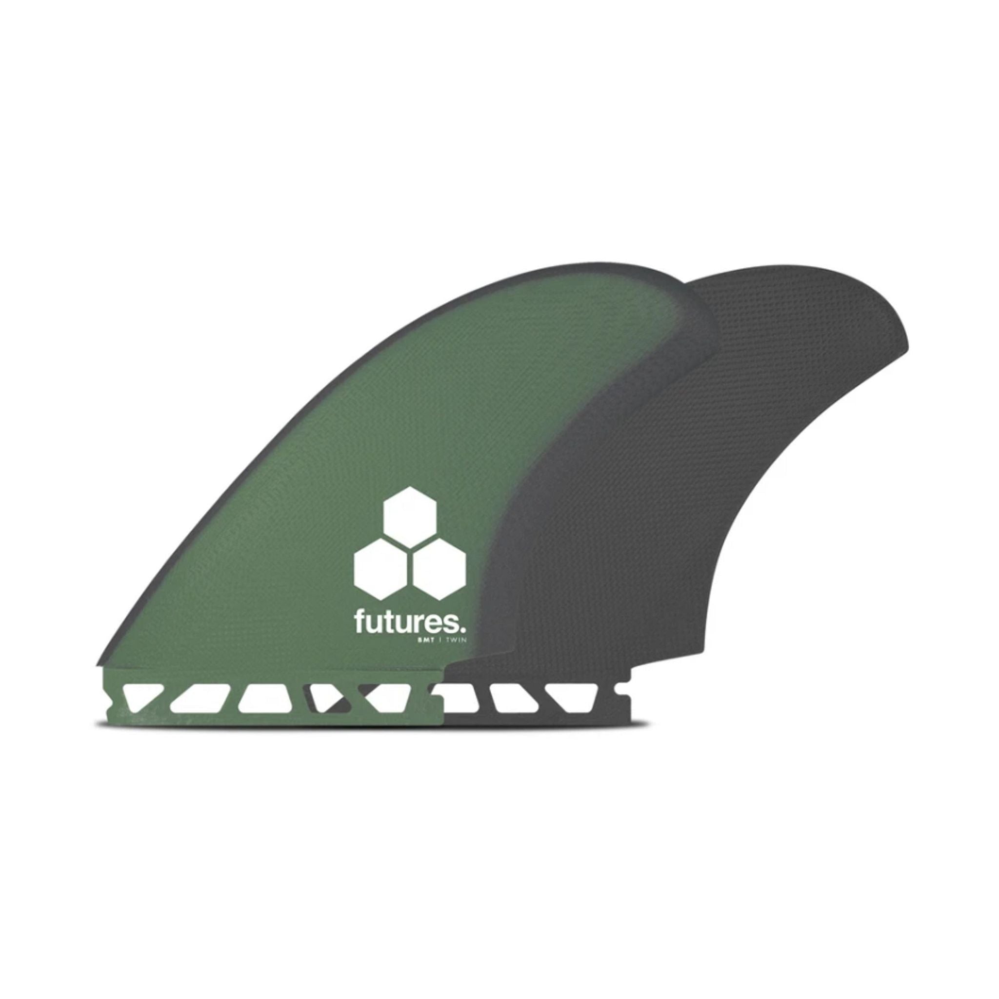 Futures Twin Fin Set Britt Merrick BMT Fiberglass L Grey