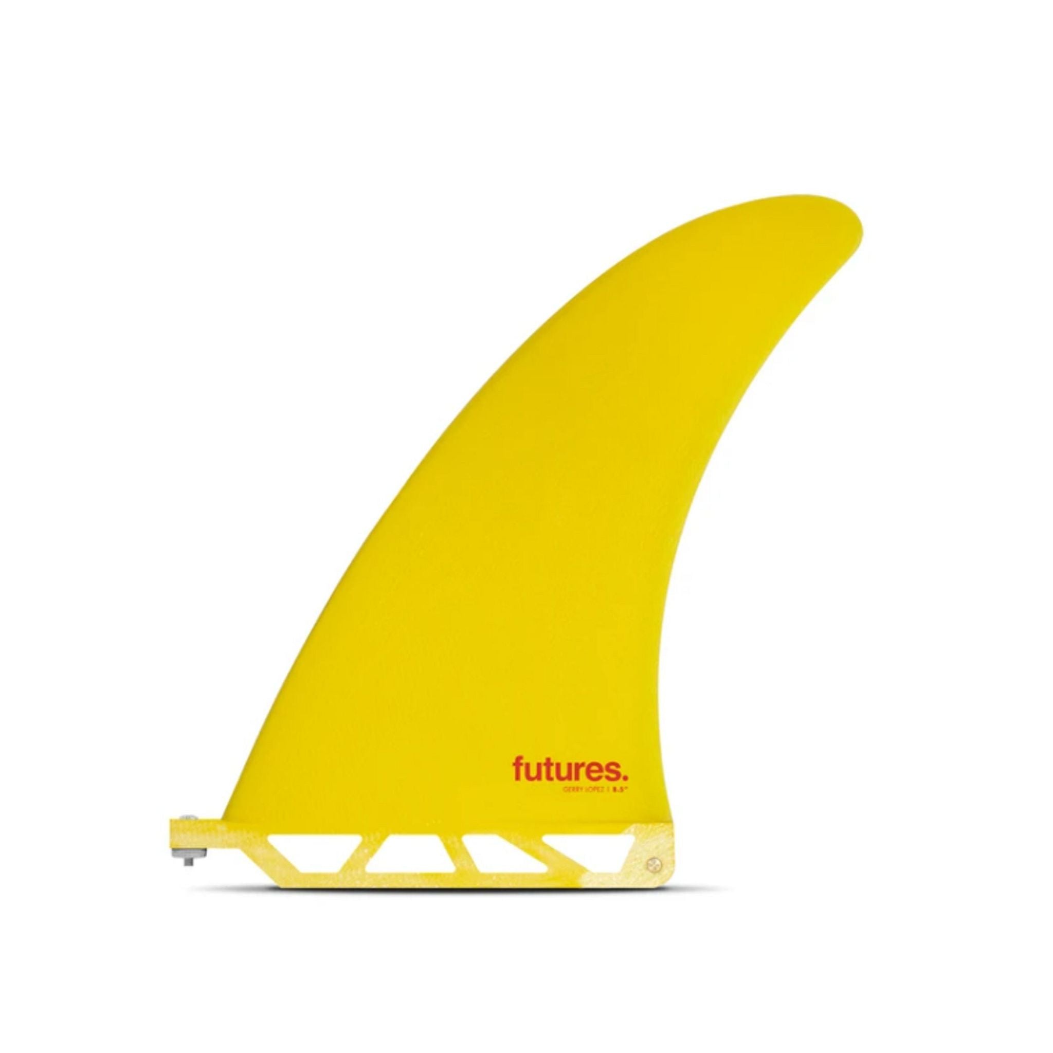 FUTURES Single Fin Gerry Lopez Fiberglass US 8.5 Yellow