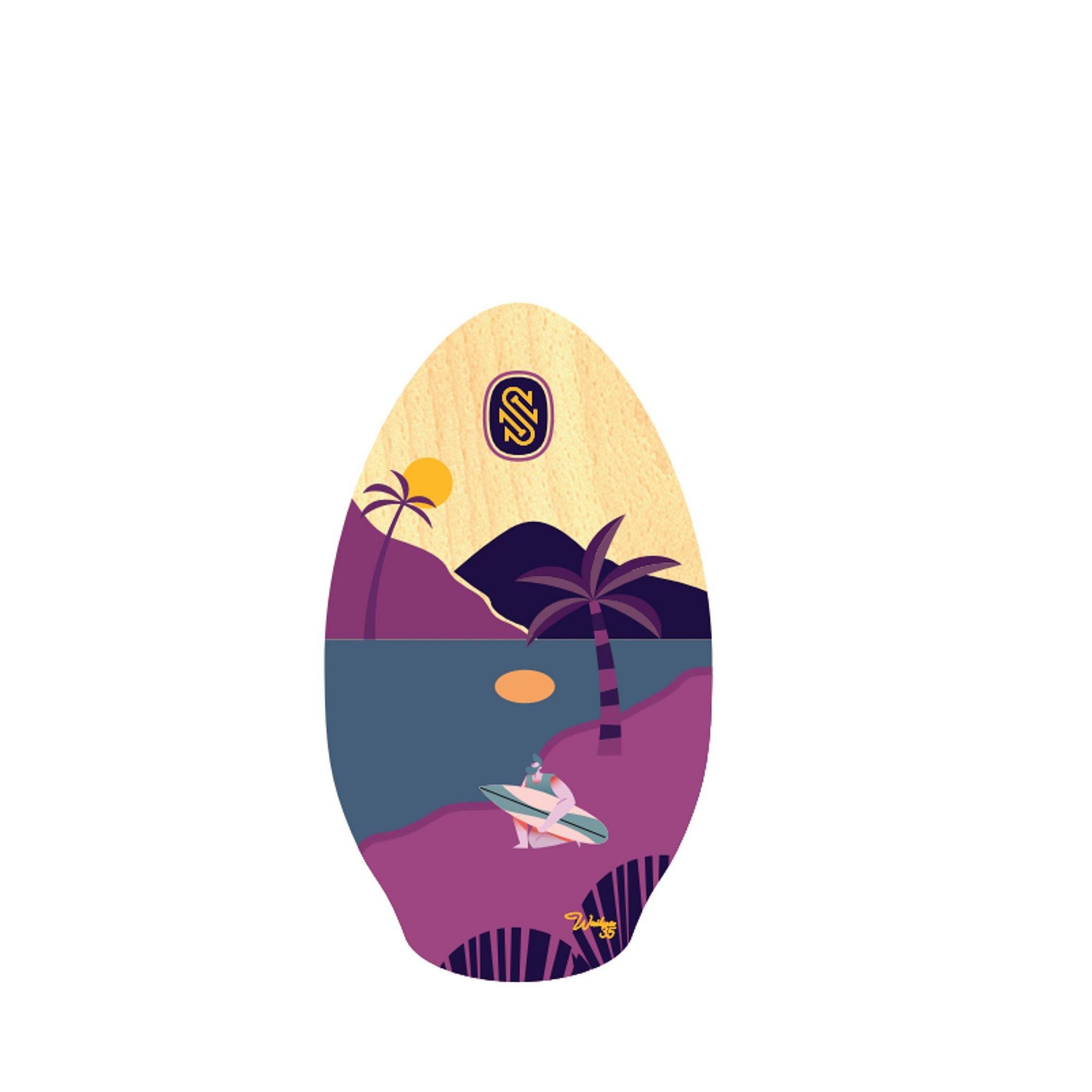 Skimboard SkimOne Wailua 90 x 51 Lila