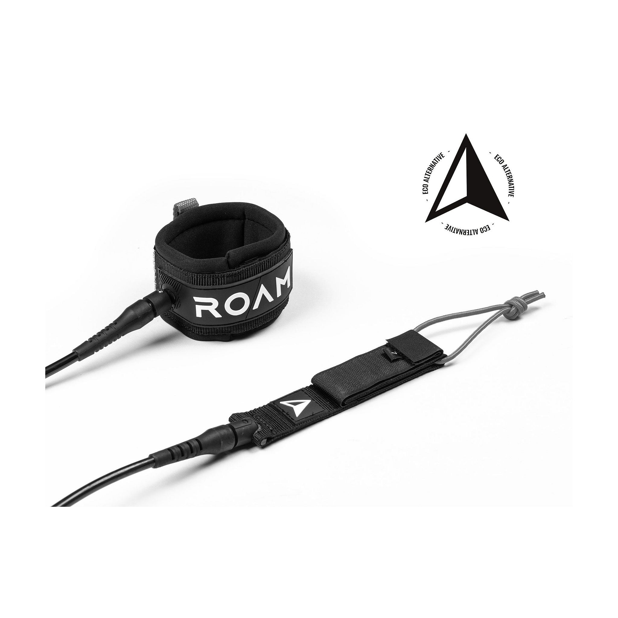 ROAM Surfboard ECO Leash Recycled Black ECO