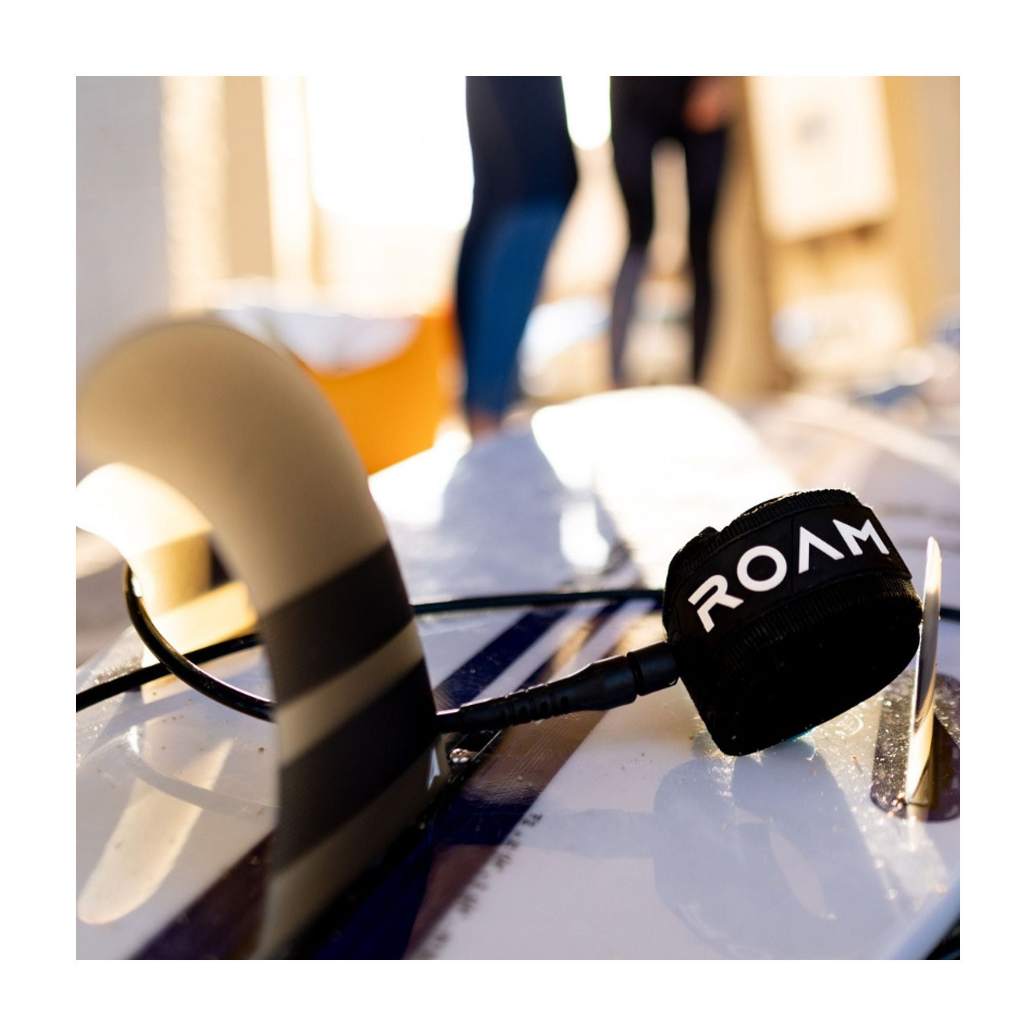 ROAM Surfboard ECO Leash Recycled Black ECO