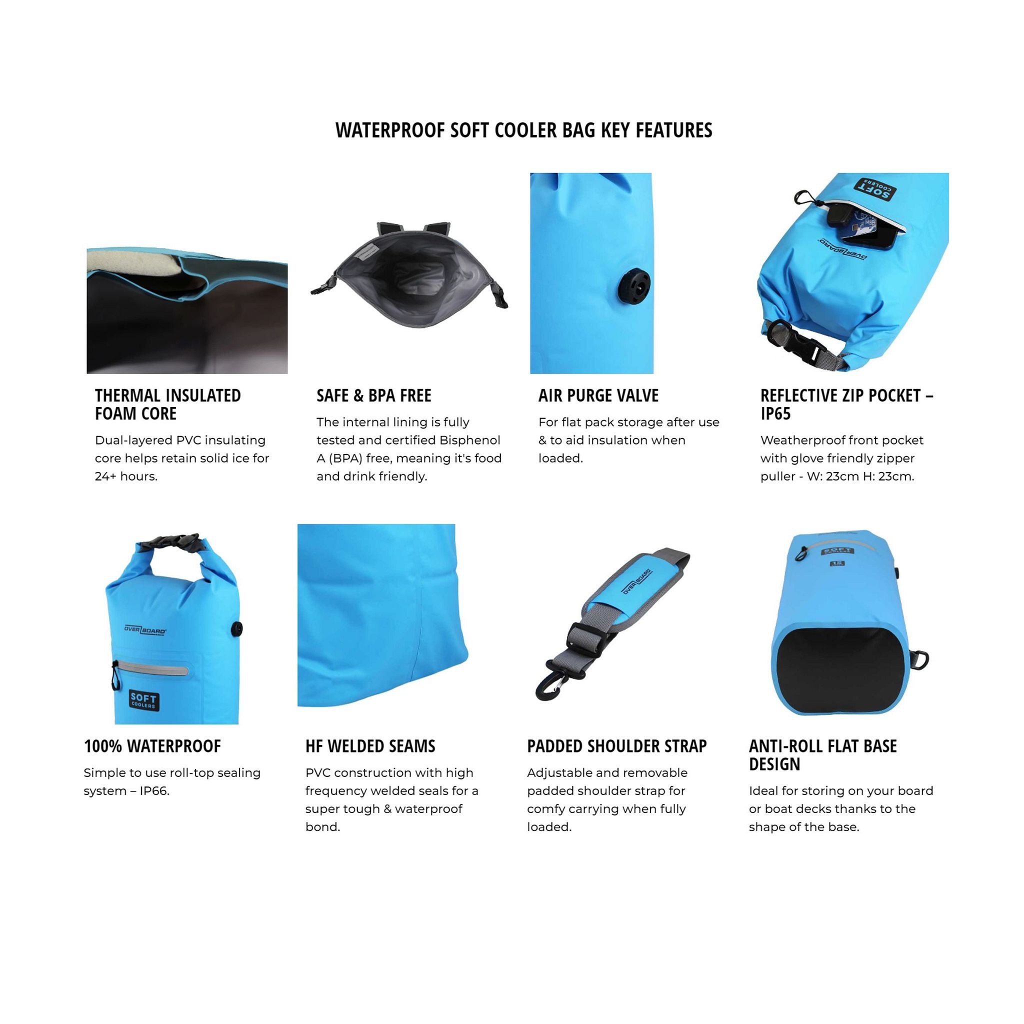 OverBoard Soft Cooler Bag Cooler bag 15 Blue