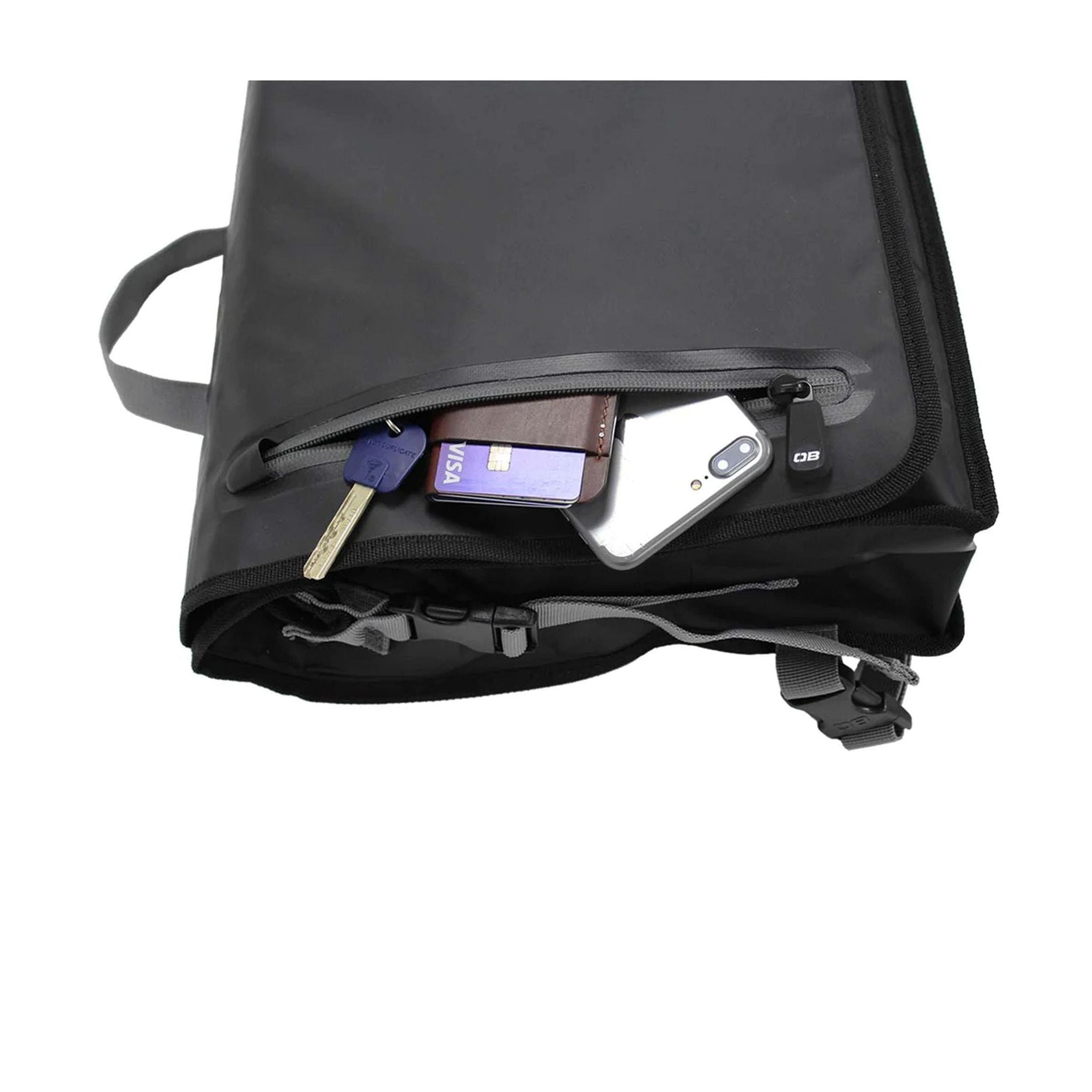 OverBoard wasserdichte Messenger Bag Kurier Tasche Black