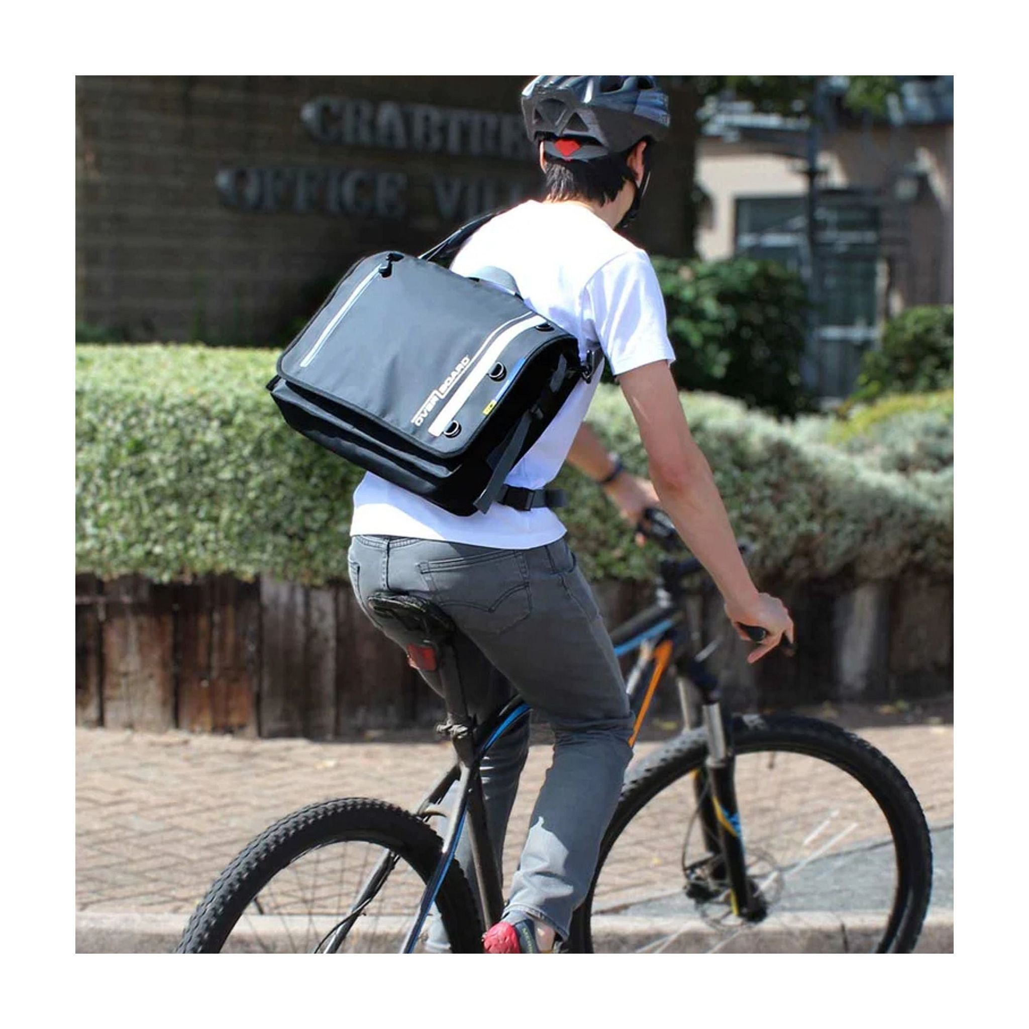 OverBoard wasserdichte Messenger Bag Kurier Tasche Black