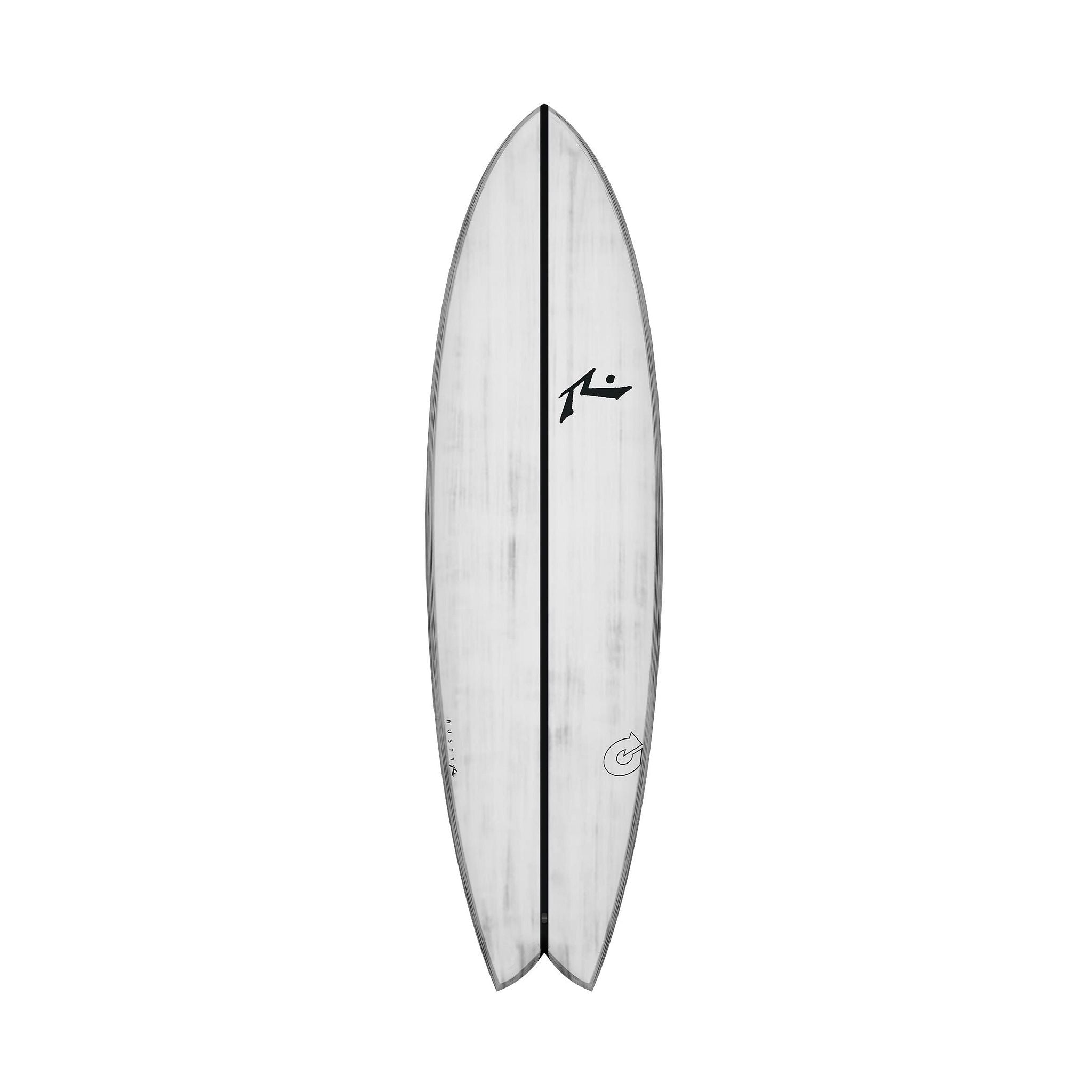 Surfboard RUSTY ACT Moby Fish Quad White Fish