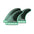 FUTURES Thruster Fin Set F4 Blackstix S Green Black 8.2