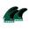 FUTURES Thruster Fin Set F6 Blackstix M Green Black 8.5