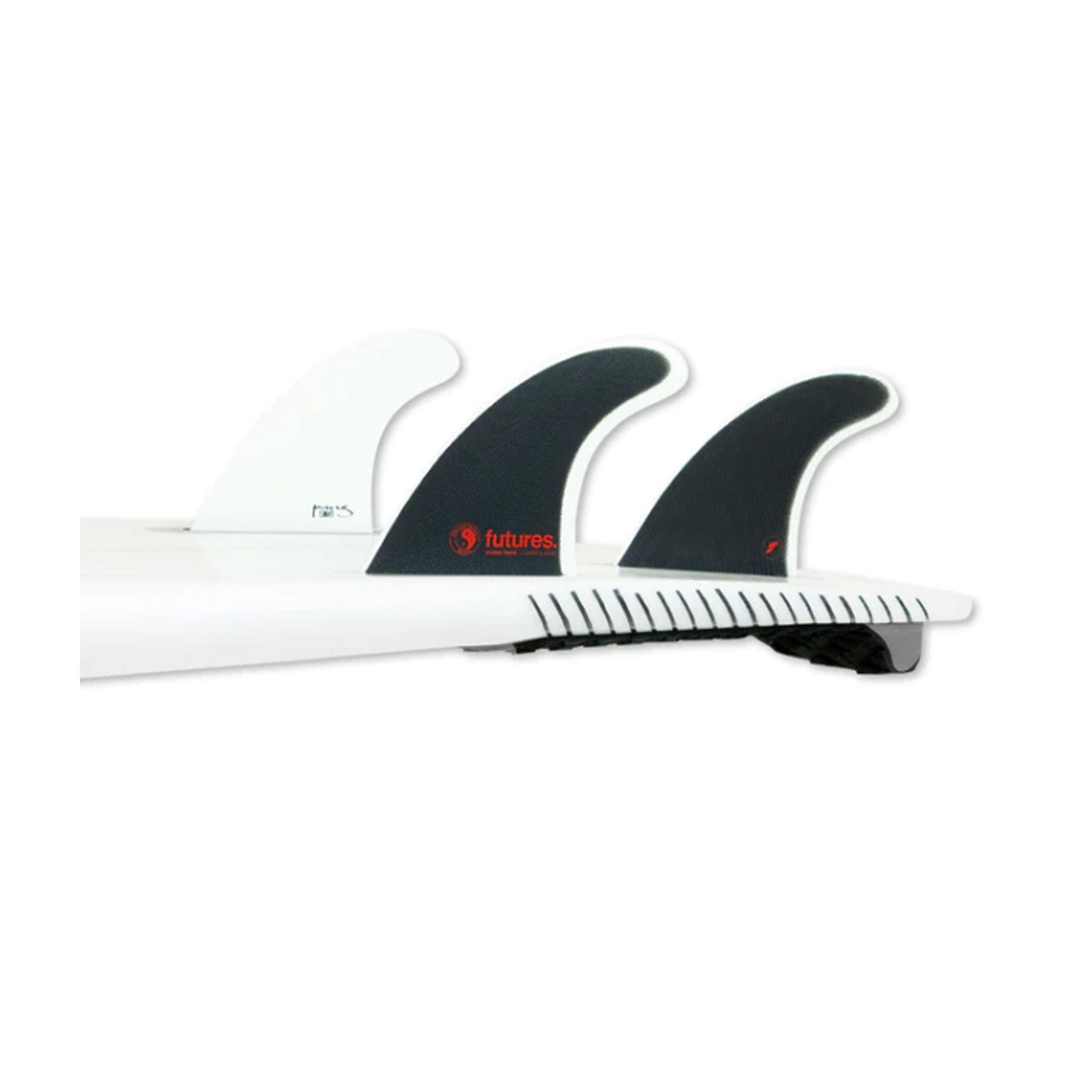 FUTURES Thruster Fin Set Glenn Pang Fiberglass L Black 3.7