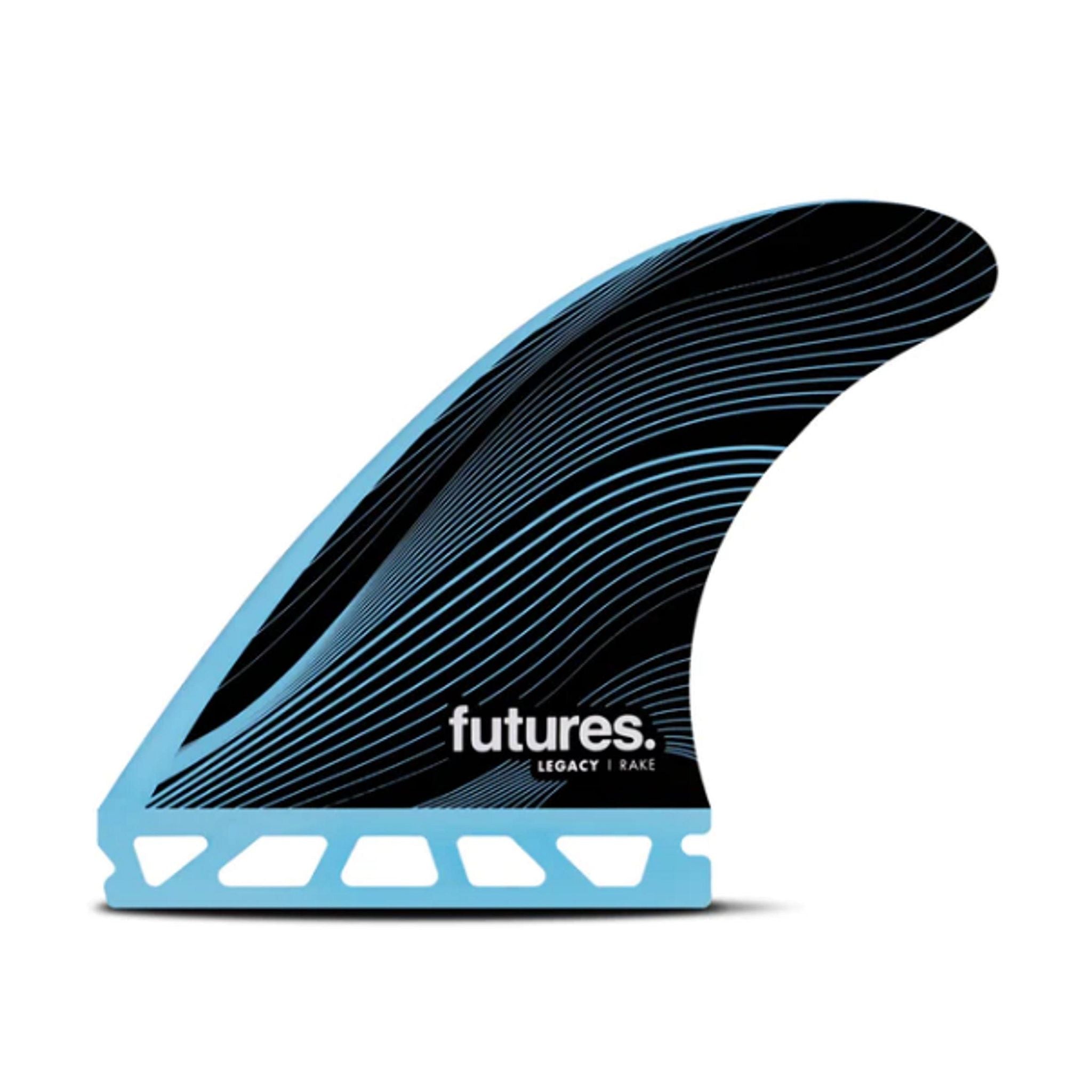 FUTURES Thruster Fin Set R4 Legacy Rake S Blue 5.4