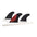 FUTURES Thruster Fin Set P8 Alpha L Red 6.3
