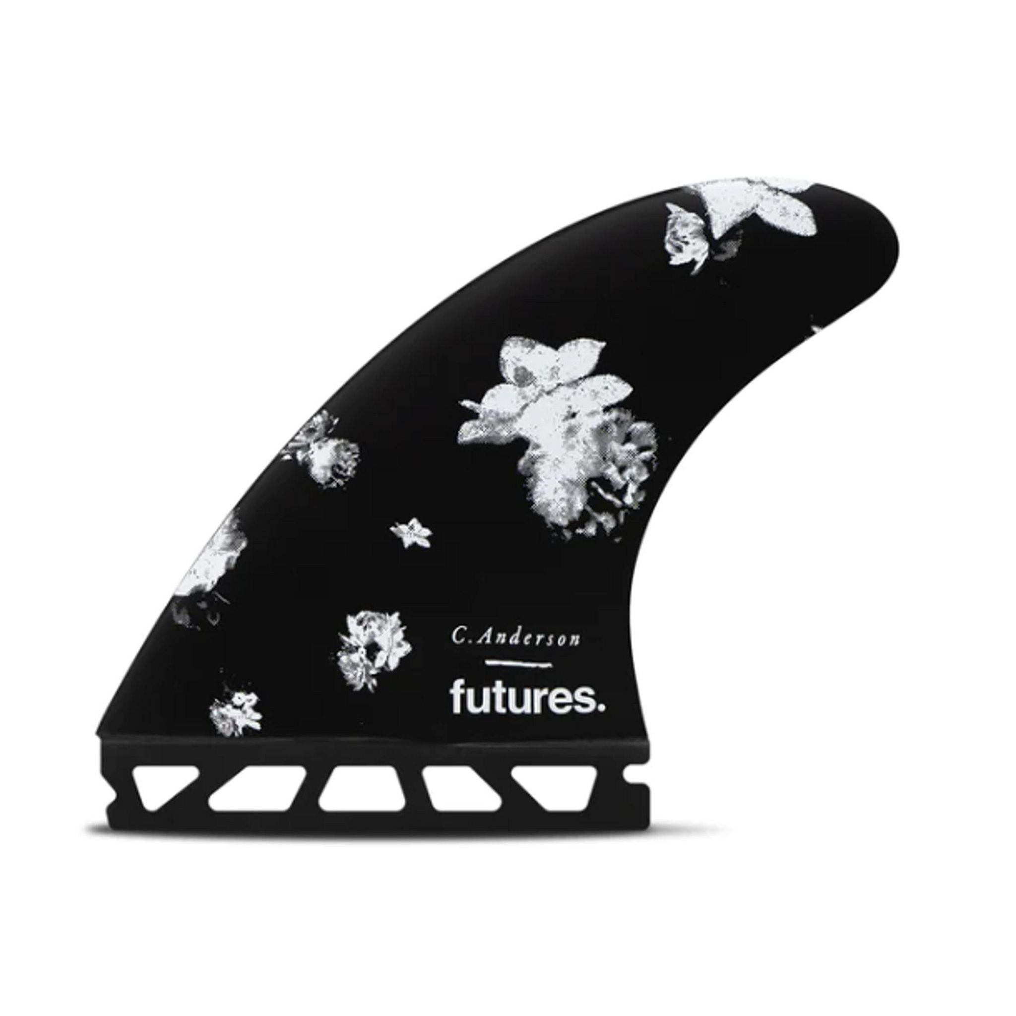 FUTURES Thruster Fin Set ANDO Blackstix L Black 8.7