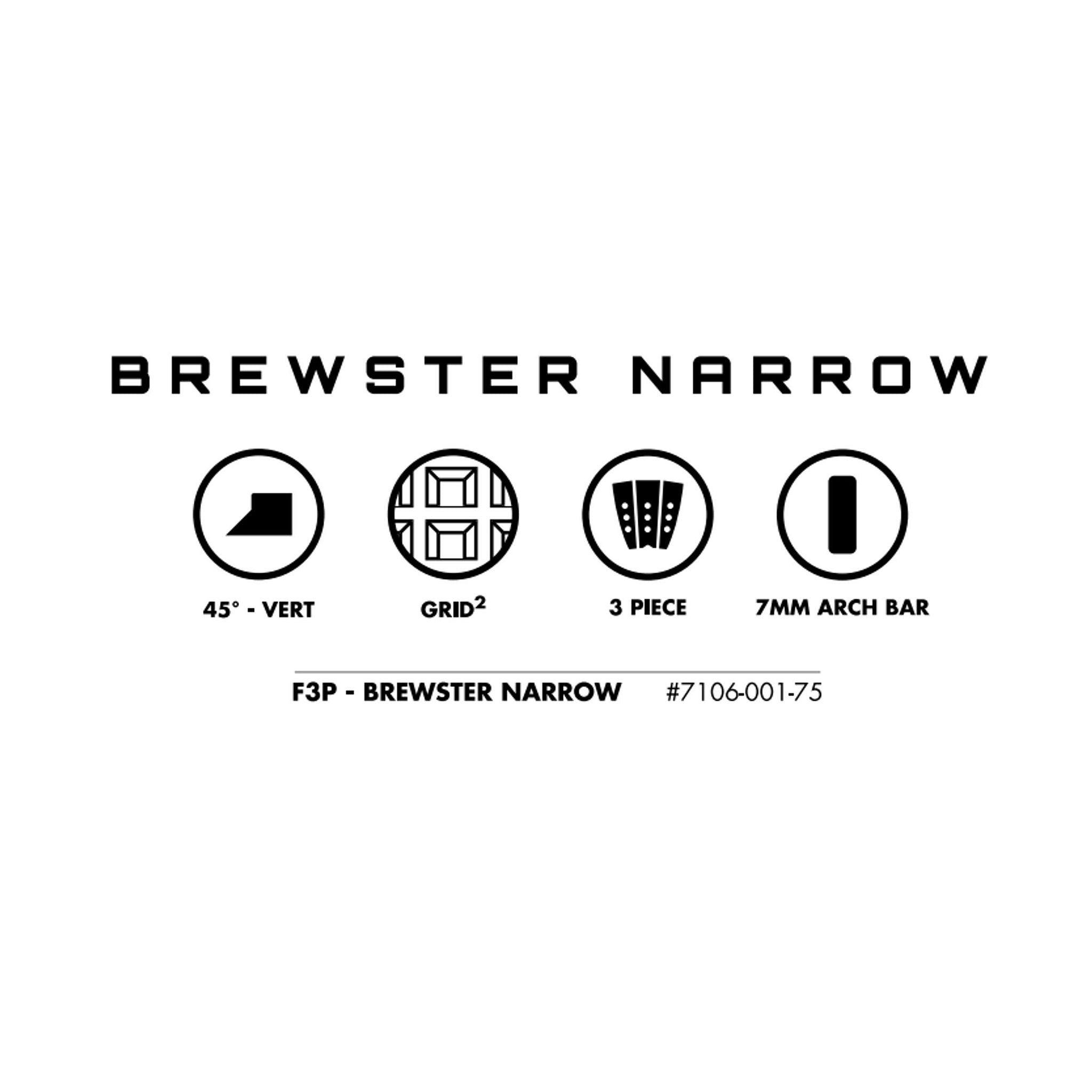 FUTURES Traction Pad Surfboard Brewster Narrow Black