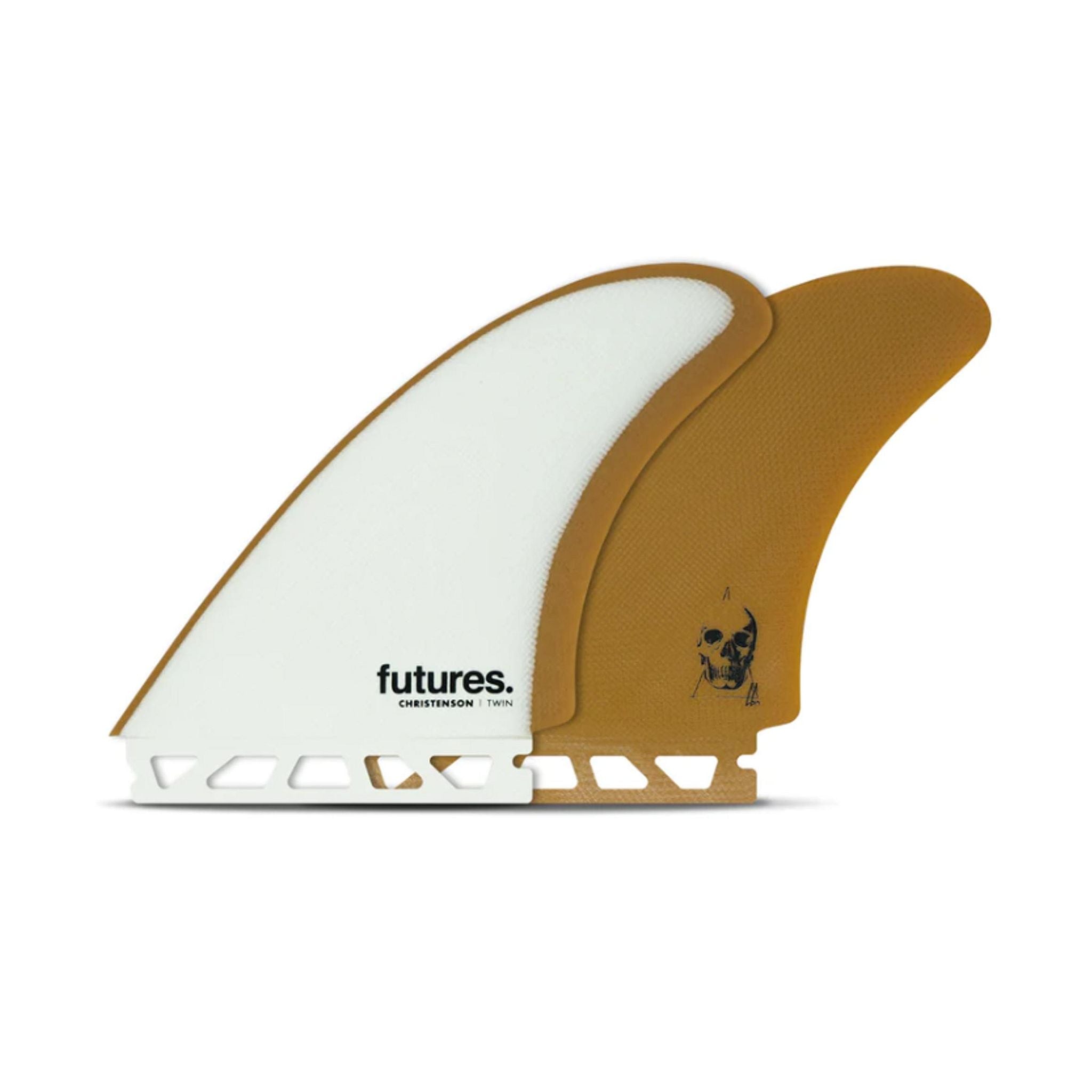 Futures Twin Fin Set Christenson Fiberglass Unisize Brown