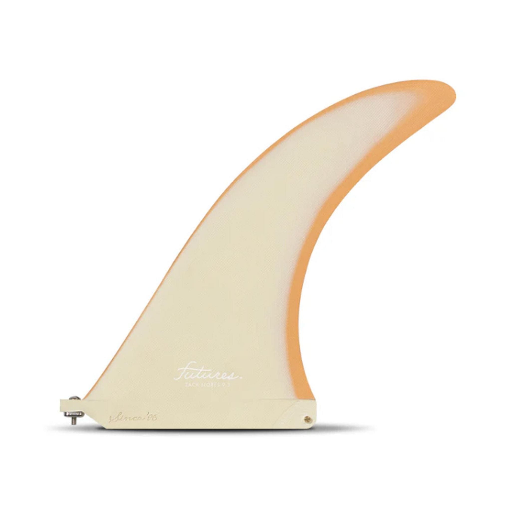 FUTURES Single Fin Zack Flores Fiberglass US 9.5 Orange