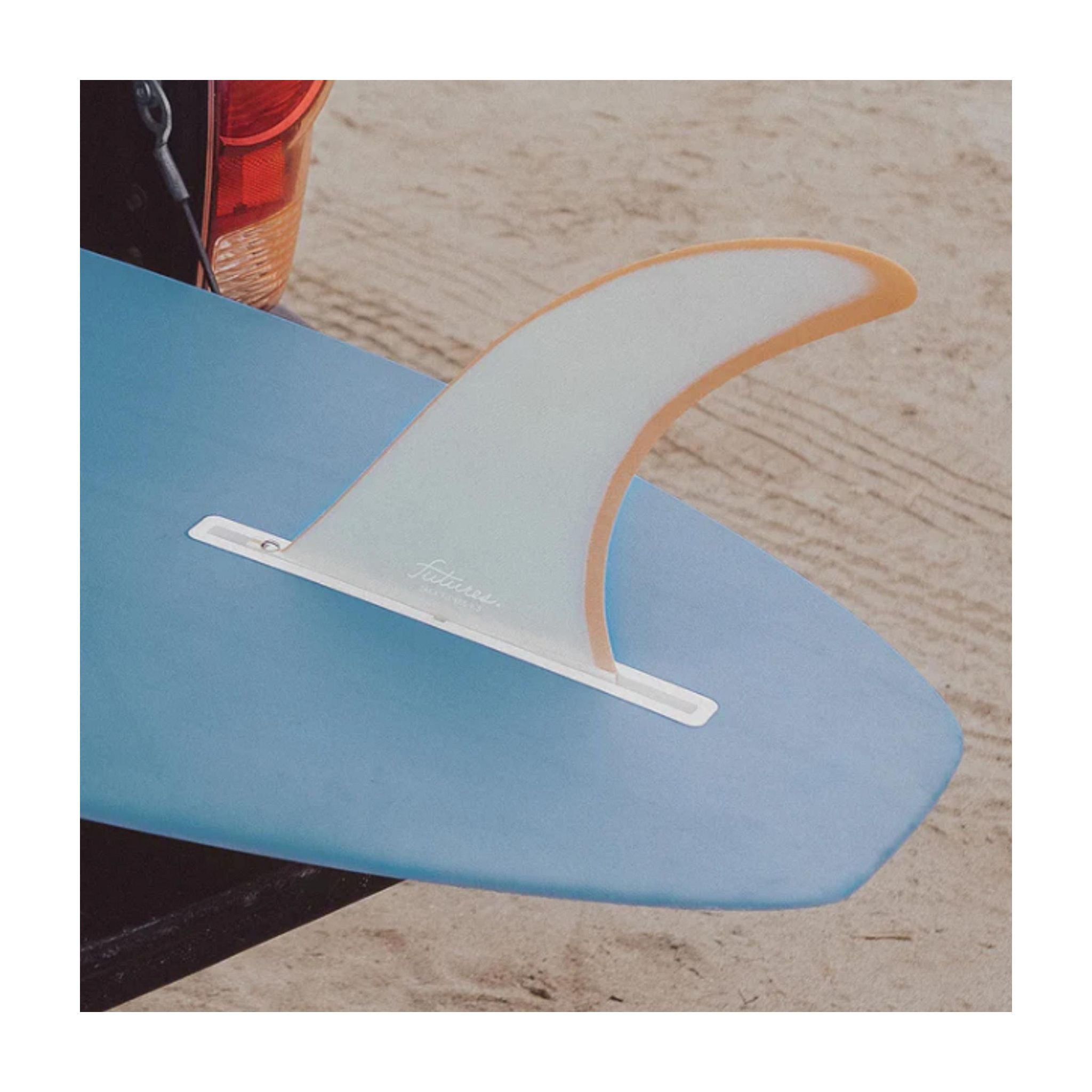 FUTURES Single Fin Zack Flores Fiberglass US 9.5 Orange