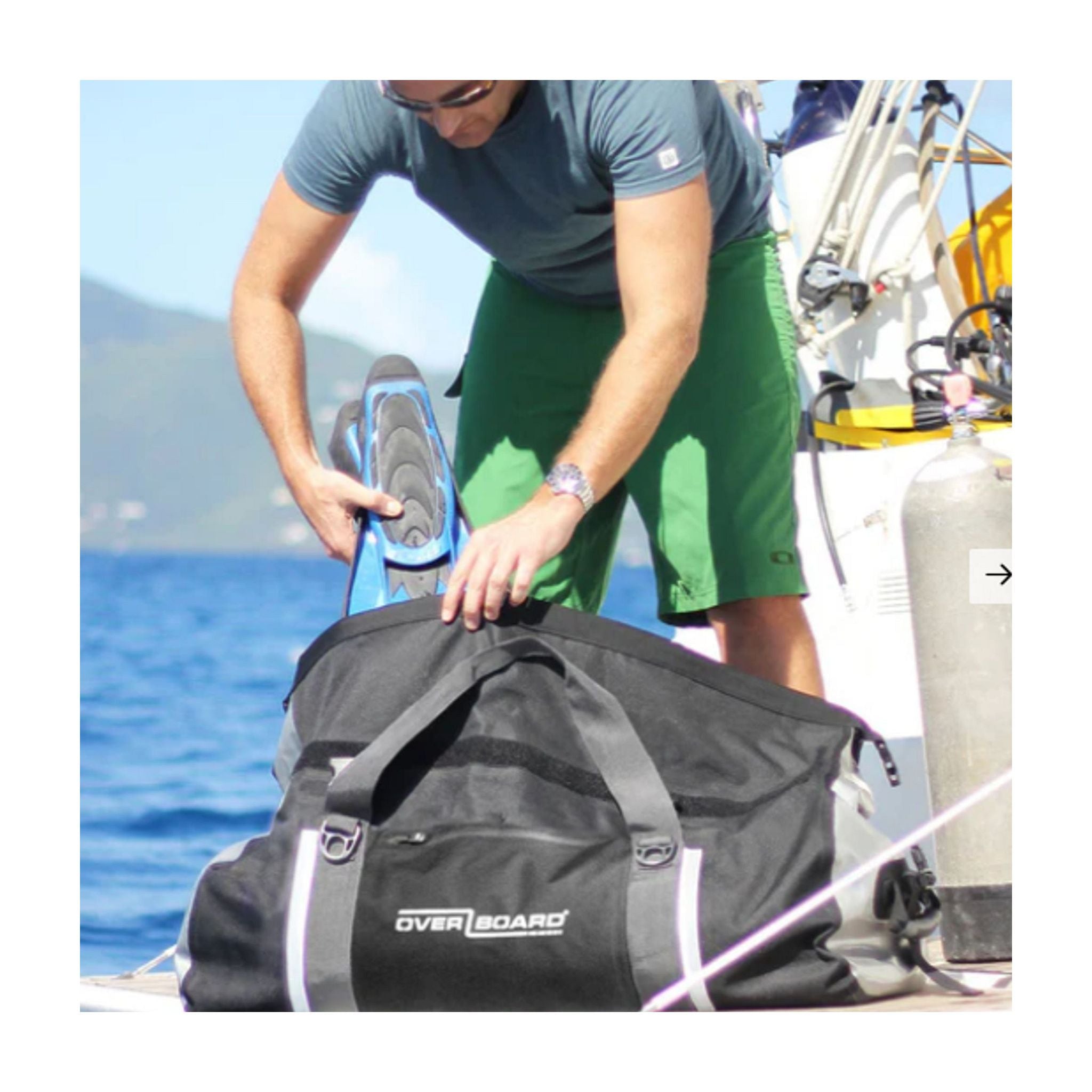 OverBoard waterproof duffel bag 90 Black