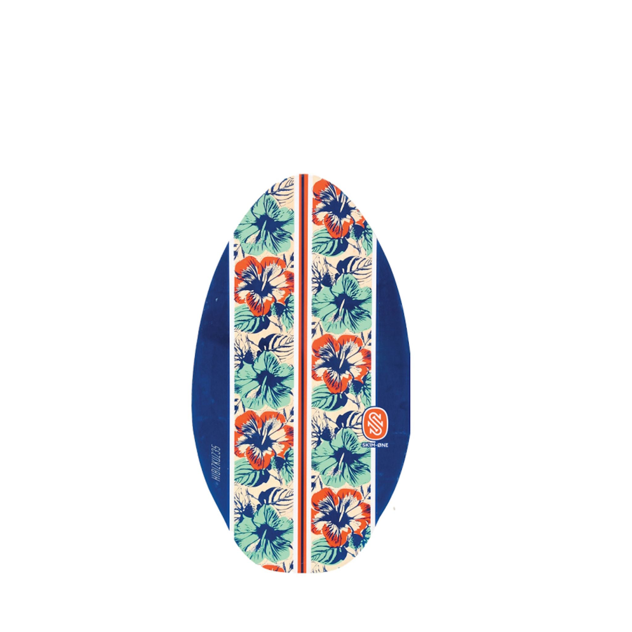 Skimboard SkimOne Holz 90 x 51 Hibiscus Blue
