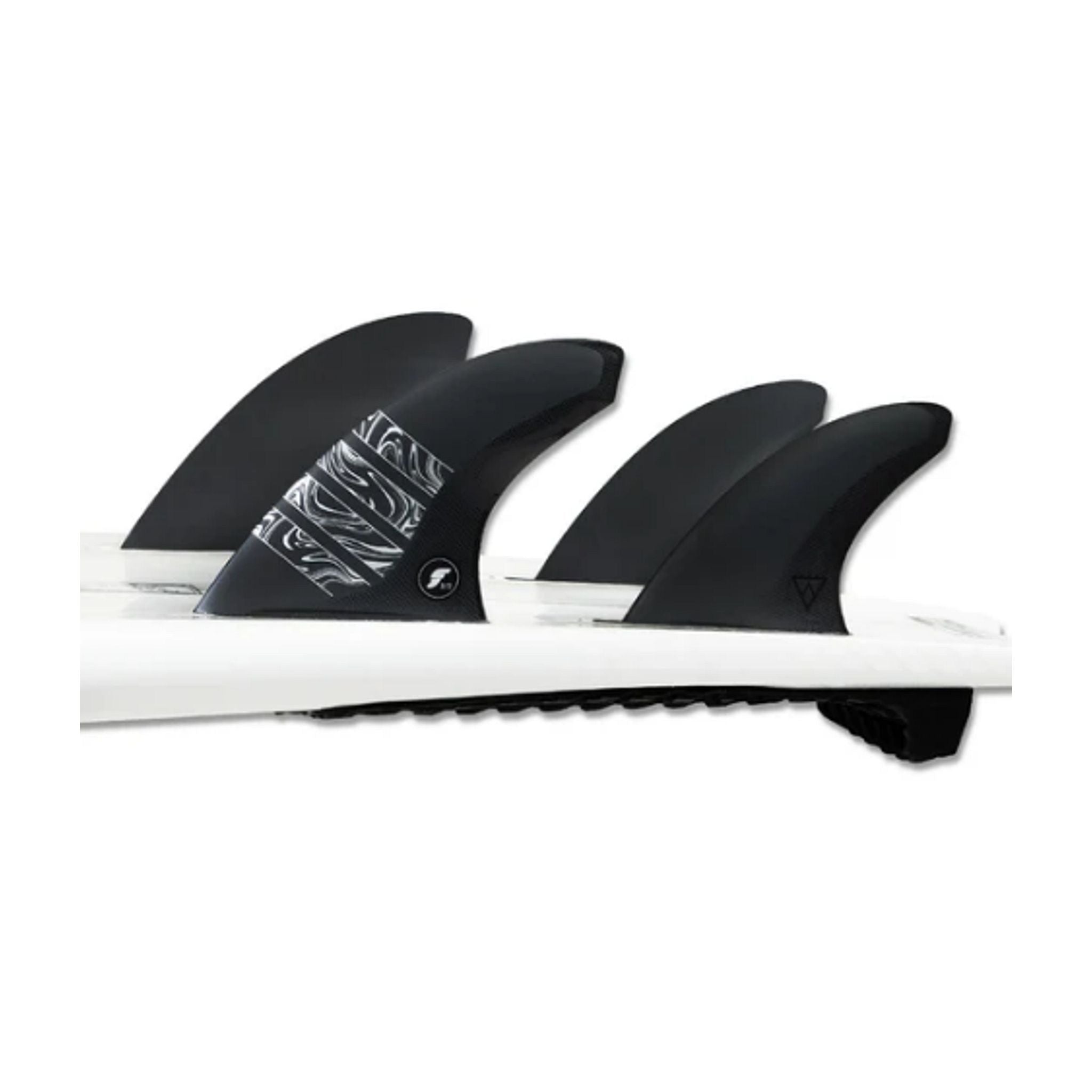 FUTURES Quad Thruster 5 Fin Set Vector 3/2 Alpha L Silver