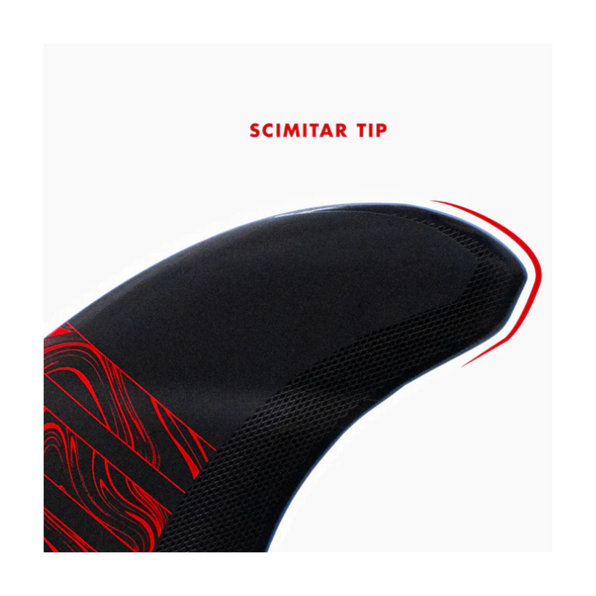Futures Twin Tri Fin Set 3/2 Reverse Alpha Unisize Red