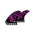 FUTURES Thruster Fin Set Jack Robinson S Purple 5.9