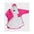 dryrobe advance long-sleeve pink and light gray changing robe