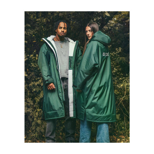 dryrobe advance long sleeve dunkelgrün nimbus umkleidemantel