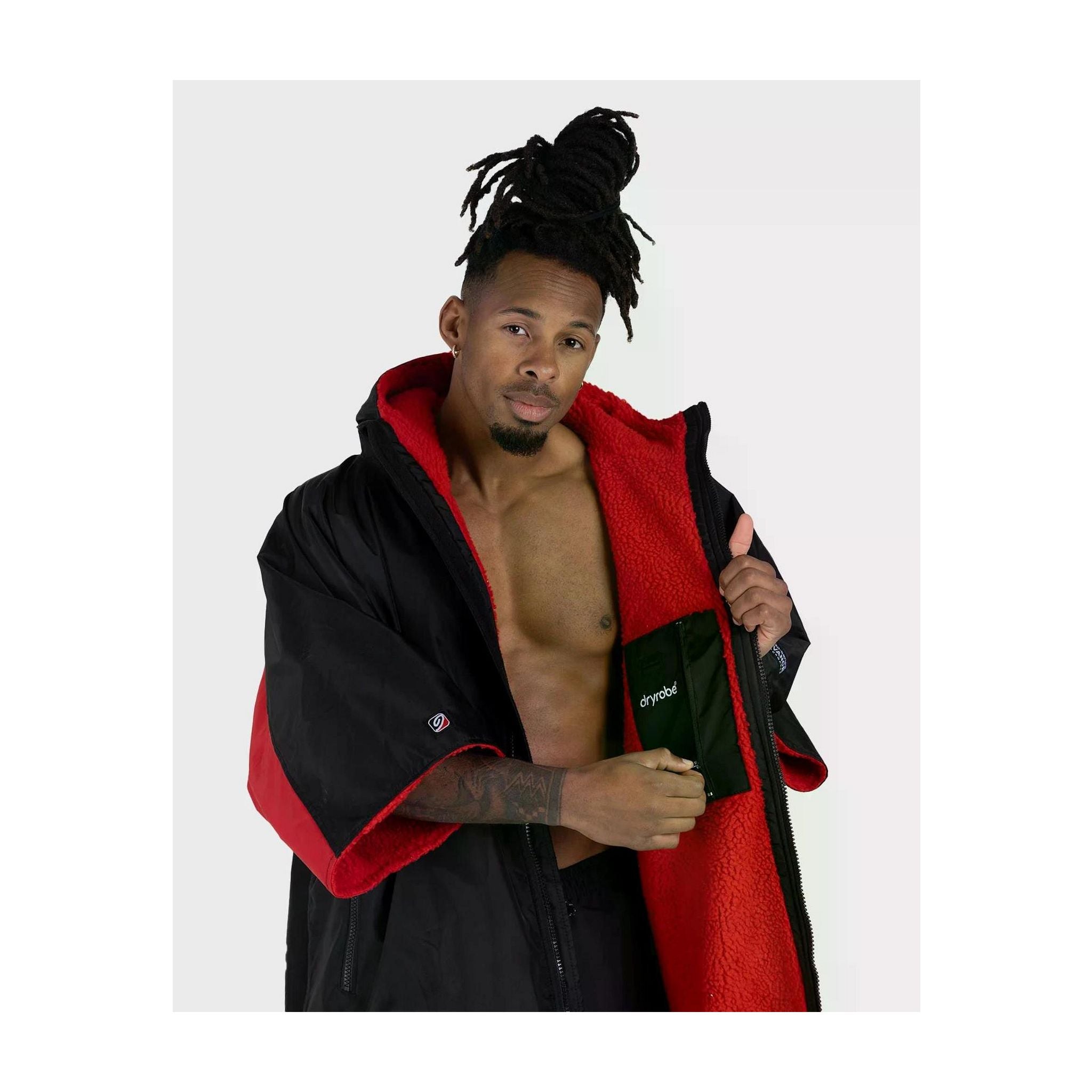 DRYROBE Advance Short Sleeve Black Red L