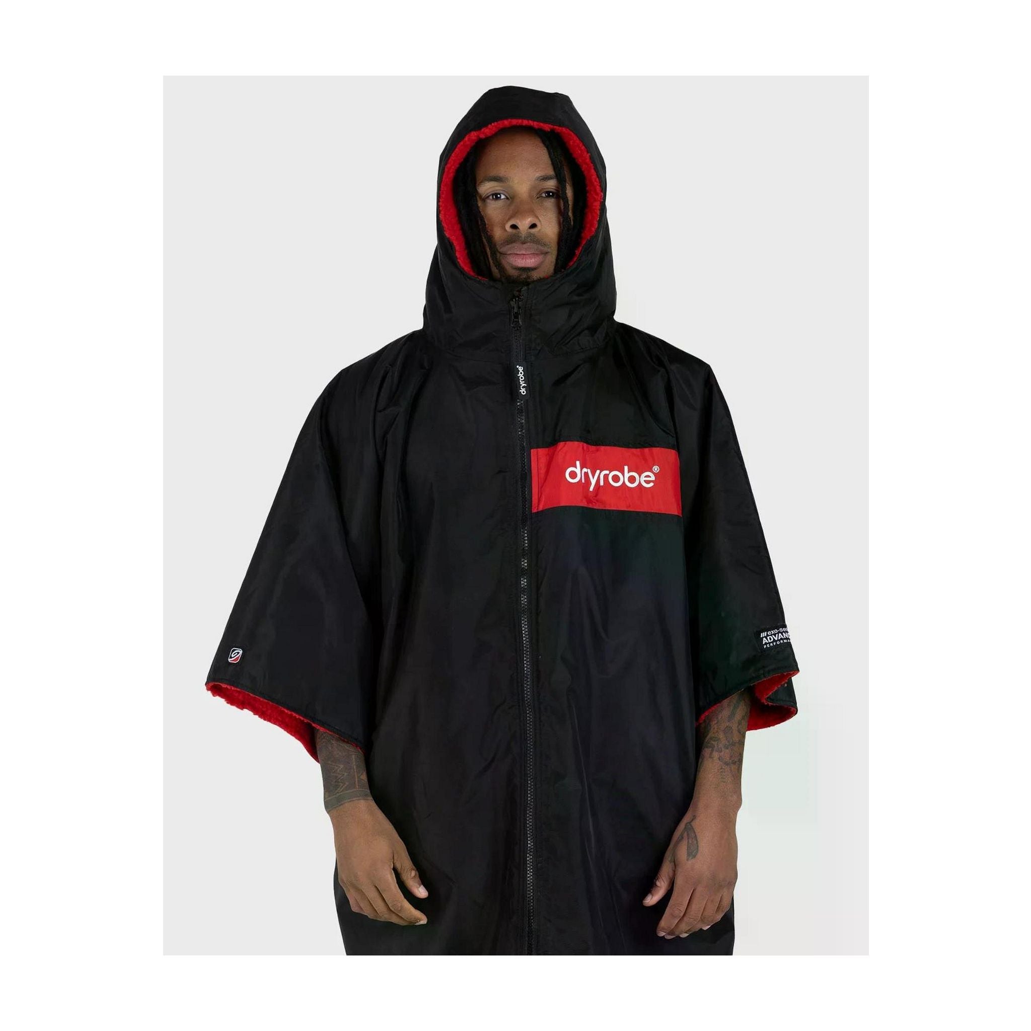 DRYROBE Advance Short Sleeve Black Red L