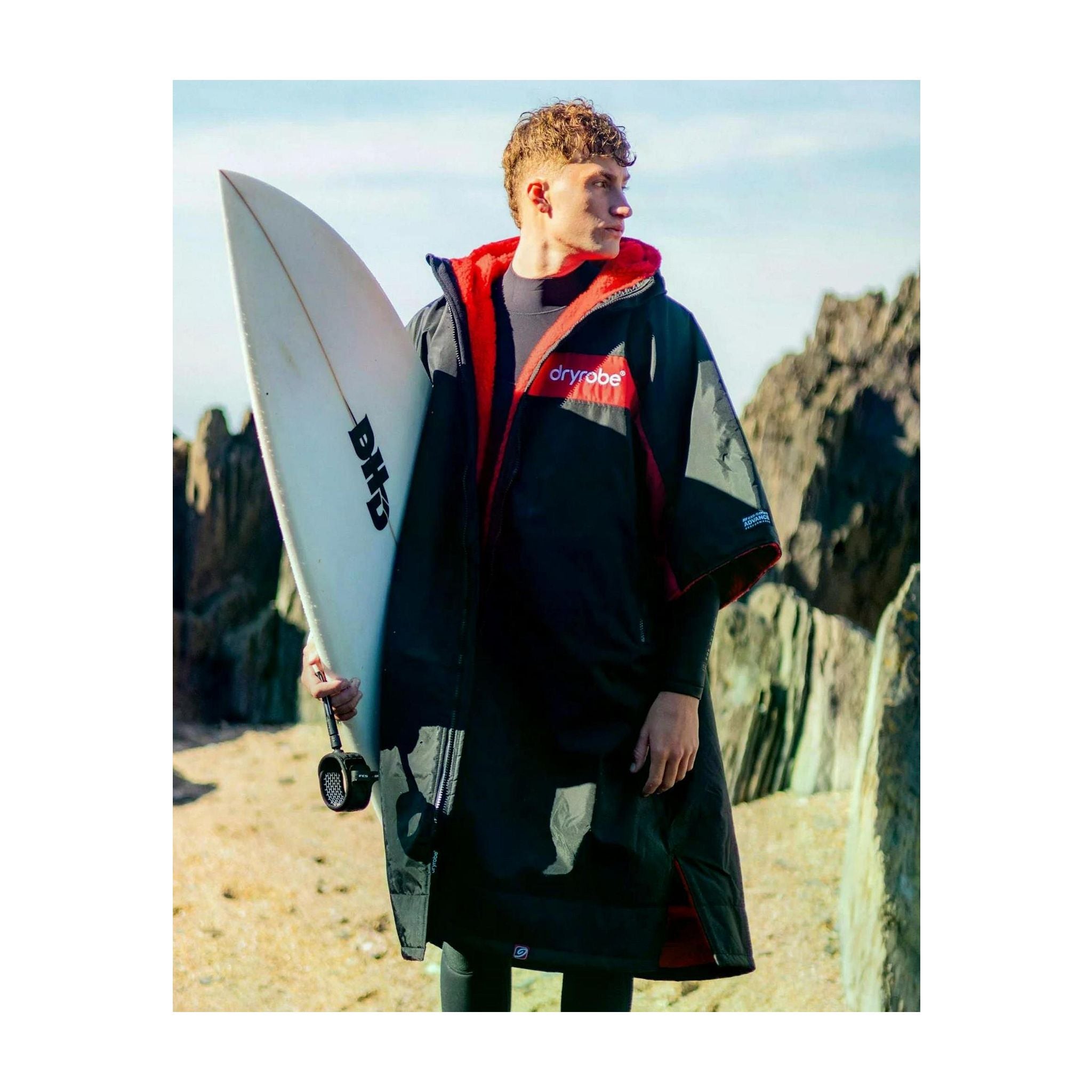 DRYROBE Advance Short Sleeve Black Red L