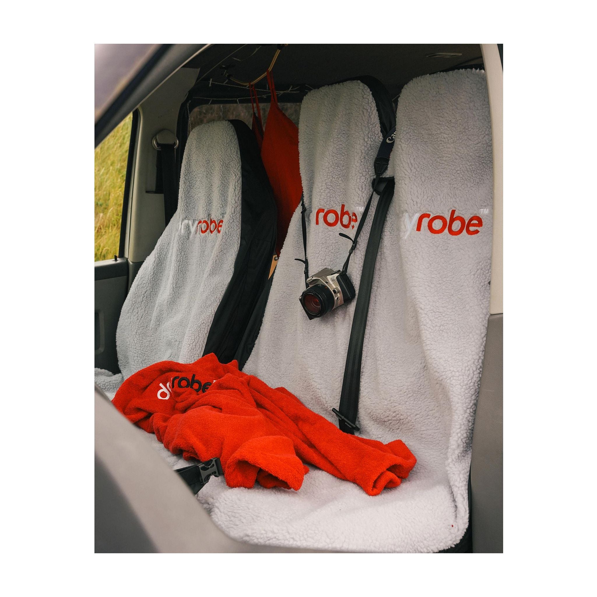 DRYROBE car seat cover double seat black gray